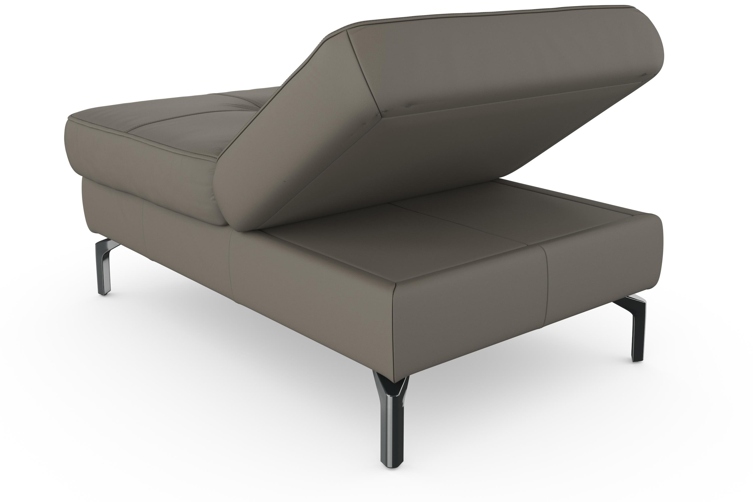 sit&more Hocker »Bendigo«, mit Klappfunktion, Bodenfreiheit 15 cm, wahlweise in 2 Fussfarben