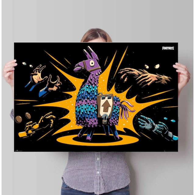 ❤ Reinders! Poster »Poster Fortnite Loot Llama - Game«, Spiele, (1 St.)  ordern im Jelmoli-Online Shop
