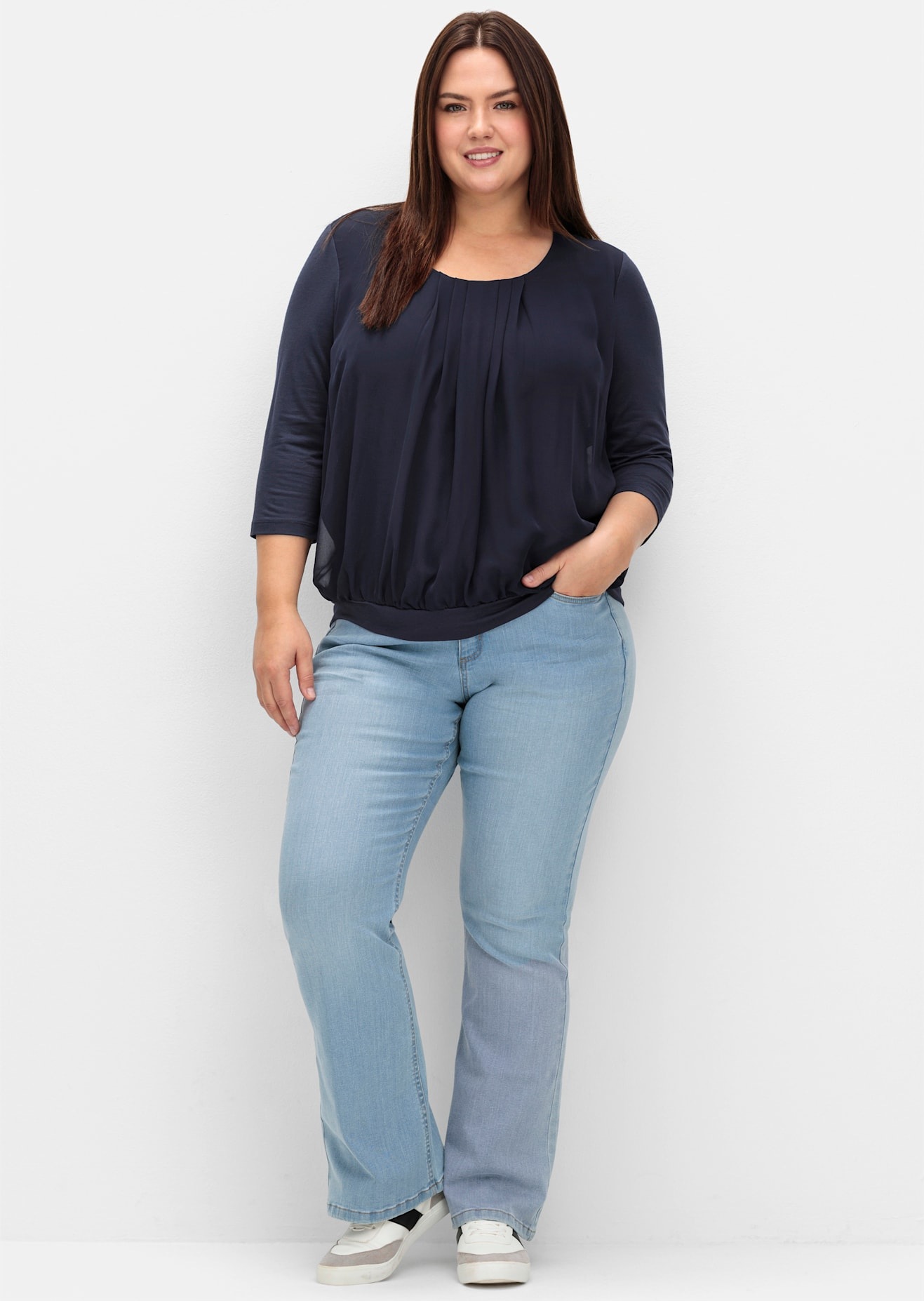 Sheego Blusenshirt »Blusenshirt«, (1 tlg.)