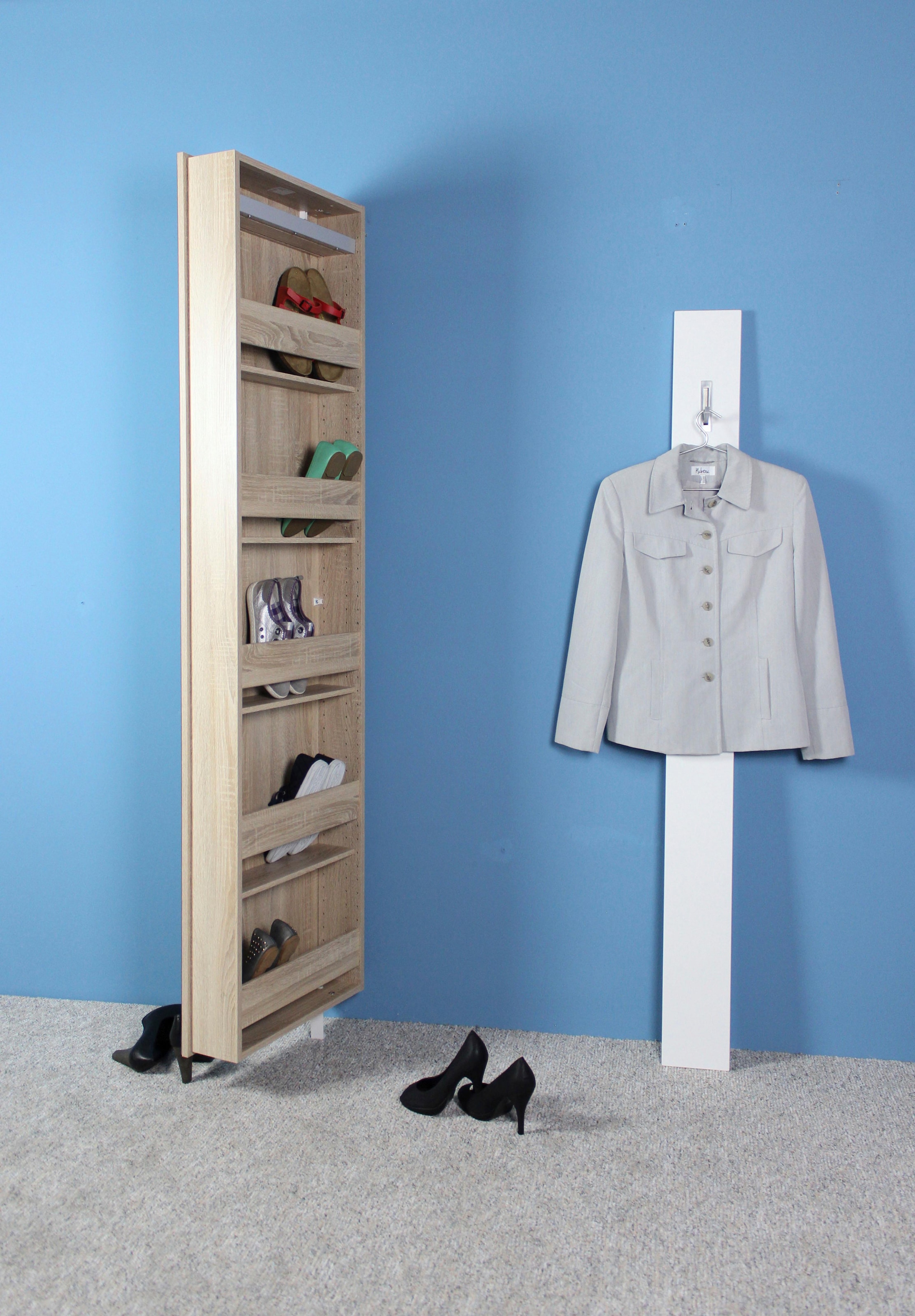 GERMANIA Schuhschrank »1189«, (1 St.), Drehschrank mit Spiegel