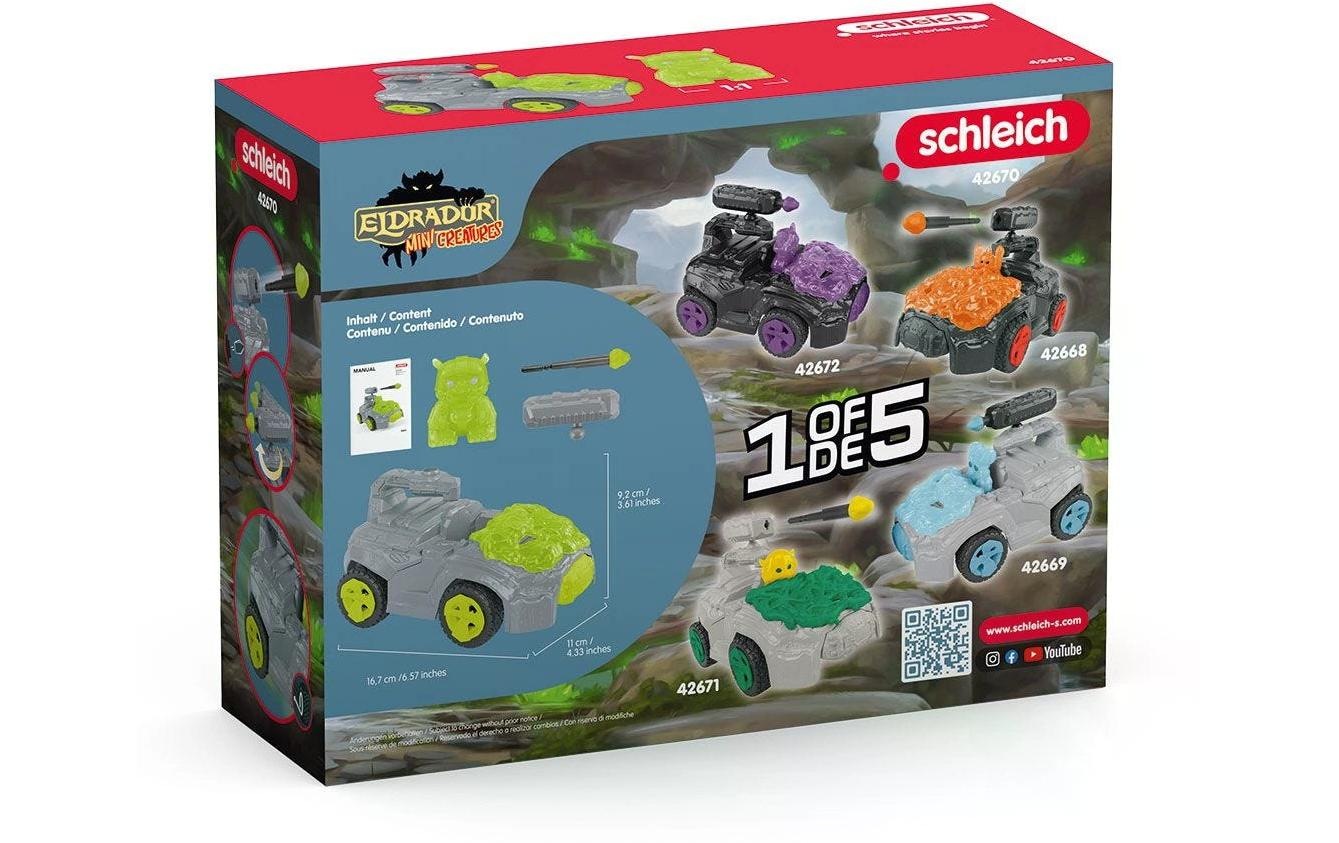 Schleich® Spielfigur »Stein-Crashmobil mit Mini Creature«