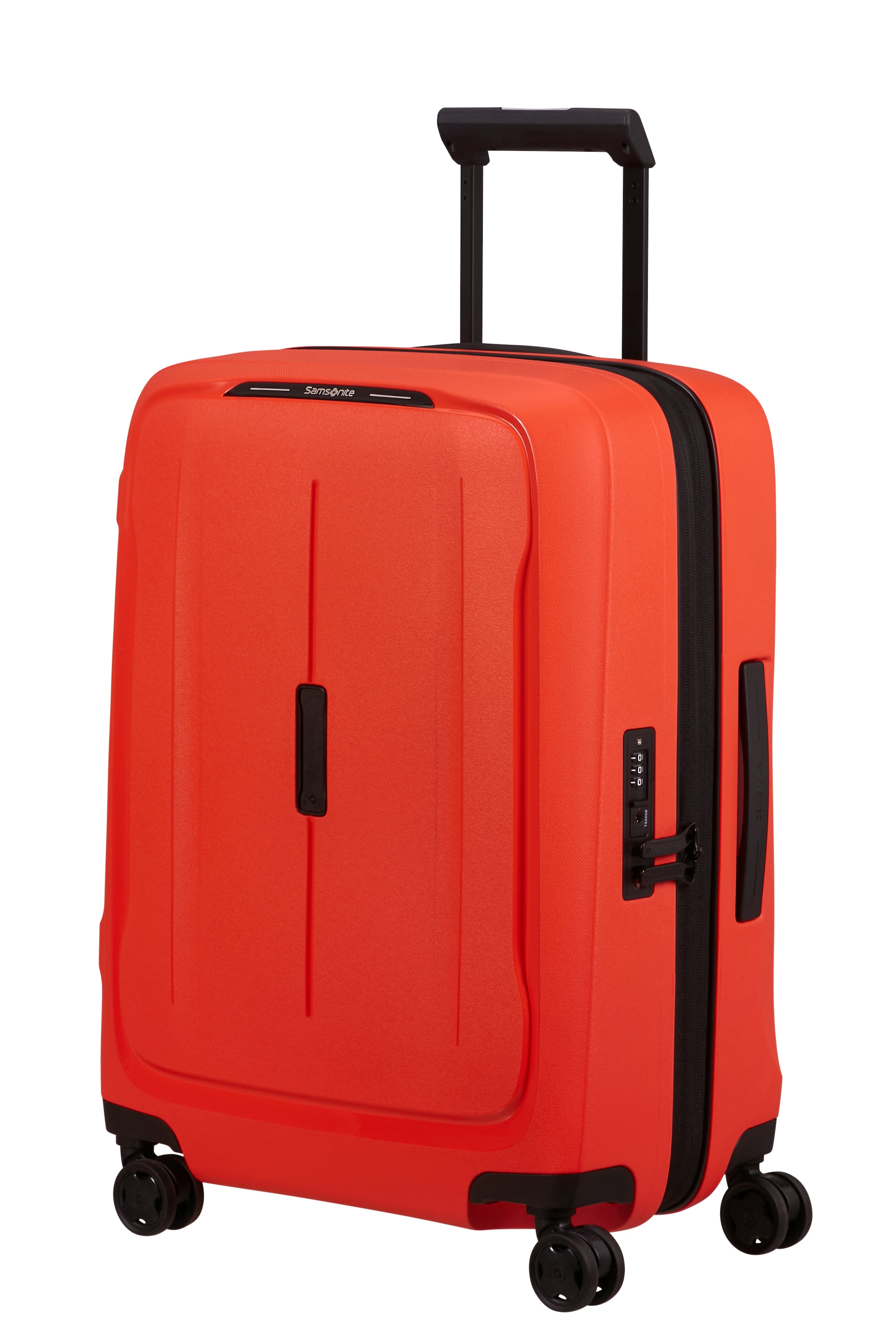 Samsonite, Unisex, Hartschalen-Trolley »ESSENS ZIP« 50 l 4 Rollen aus Polypropylen, mit Volumenerweiterung, lava, B/H/T: 40cm x 55cm x 23cm 50 l, 