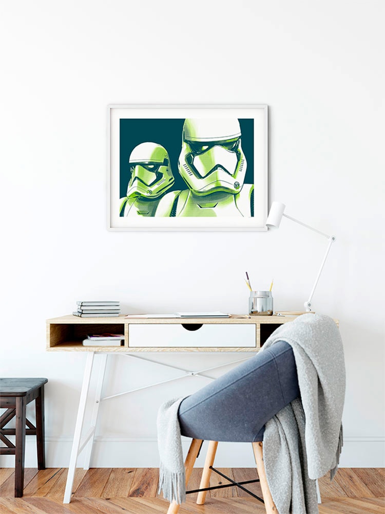 Komar Bild »Star Wars Faces Stormtrooper«, Star Wars, (1 St.), Wandbild zur Dekoration im Kinderzimmer - ohne Rahmen