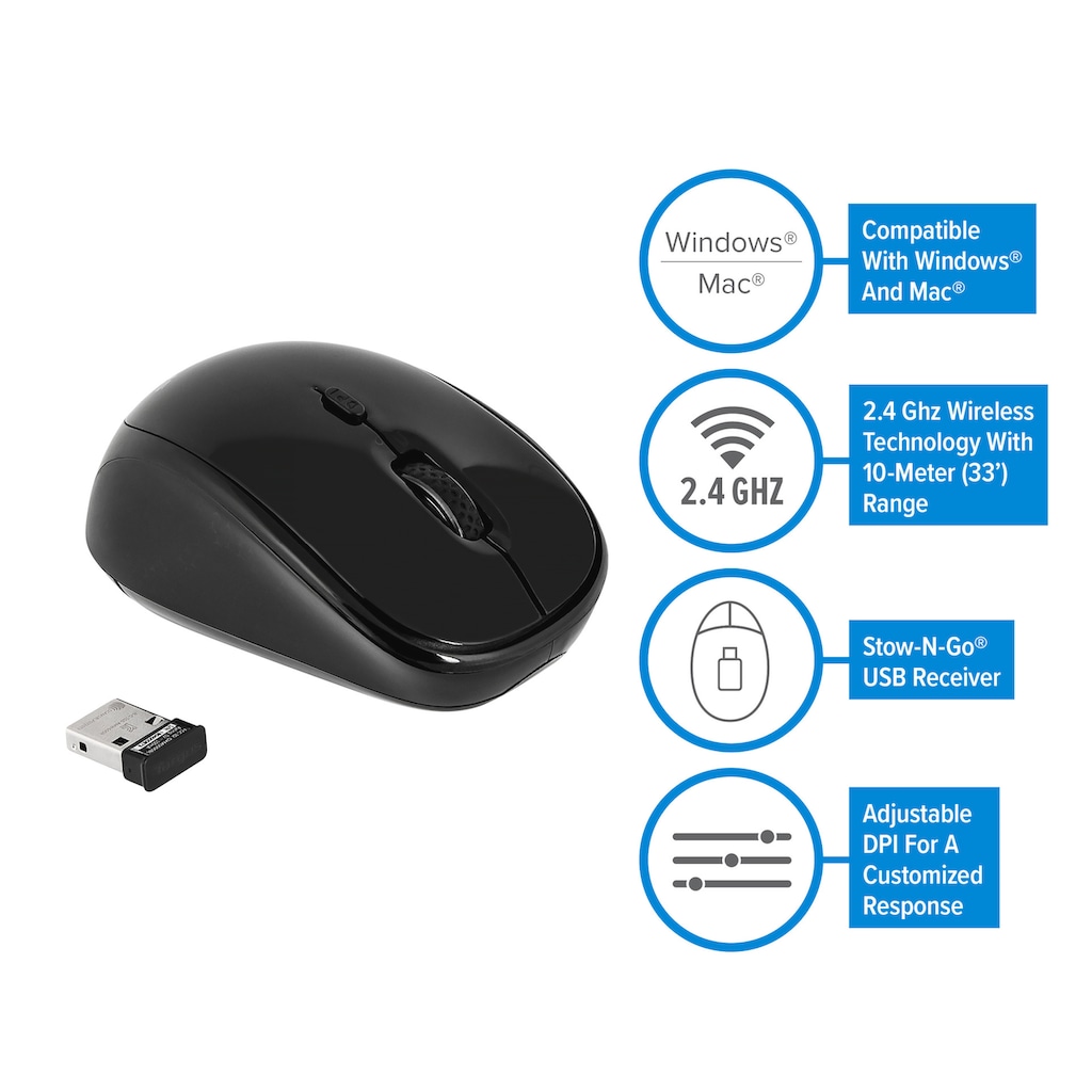 Targus Maus »Wireless Blue Trace Mouse«