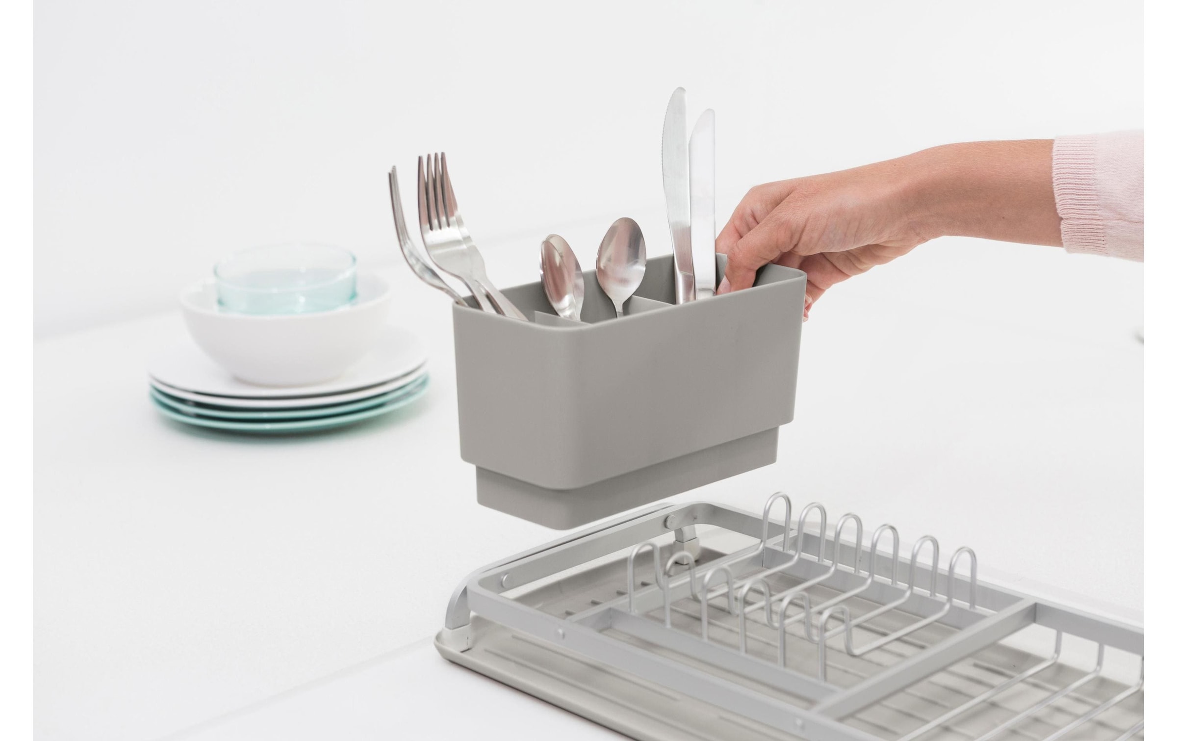Brabantia Geschirrständer »Compact mid grey«