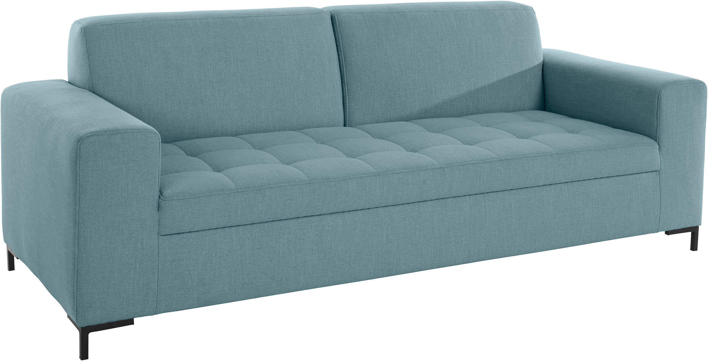 GOODproduct 3-Sitzer »Grazzo«, hochwertige Stoffe aus recyceltem Material, Steppung im Sitzbereich