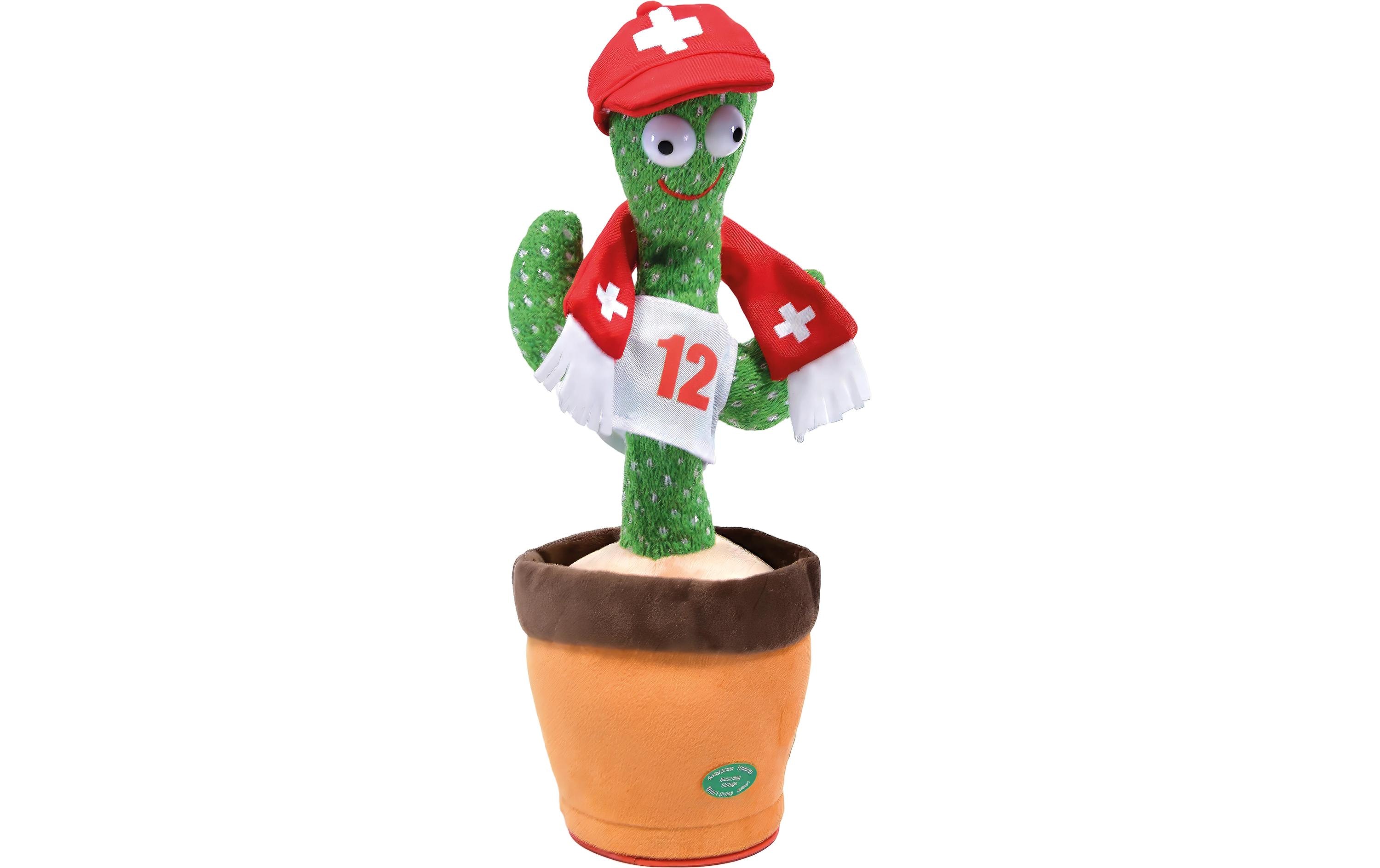 Plüschfigur "Max Bersinger Kaktus Schweizer WM Fan 32 cm"