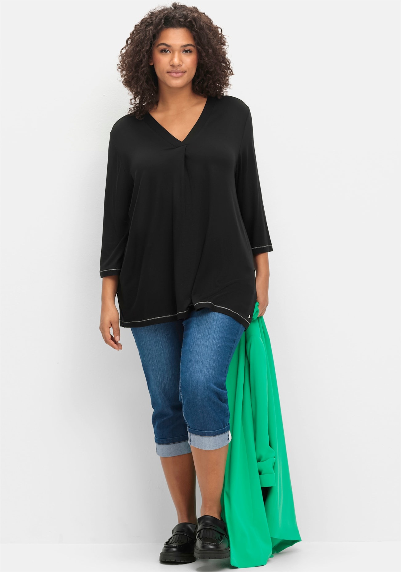 Sheego 3/4-Arm-Shirt »3/4-Arm-Shirt« 1 Stk.