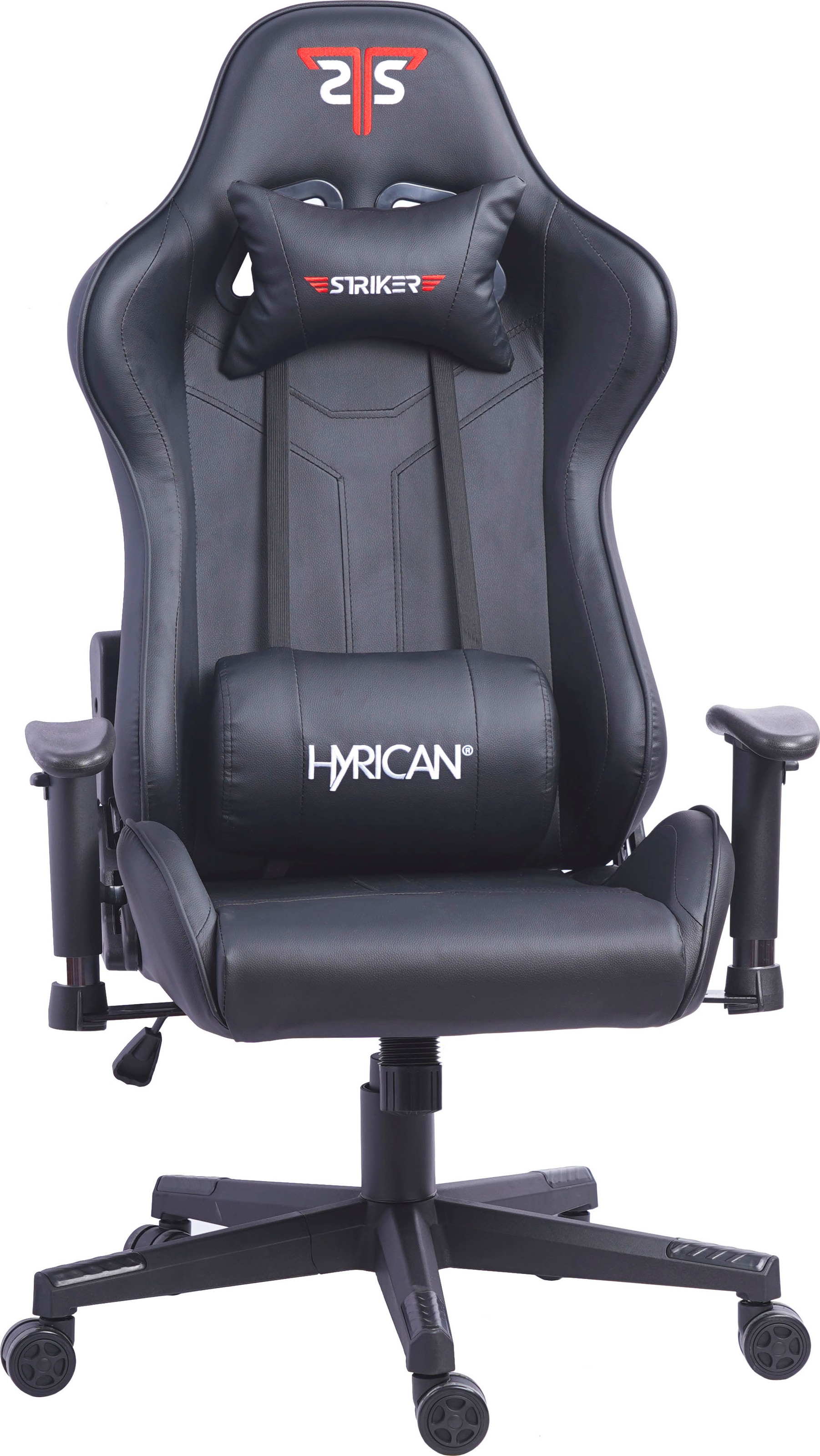 Hyrican Gaming-Stuhl "Striker Gaming-Stuhl "Copilot" Gamingstuhl + Stuhlunterlage" (Set) Bodenschutzmatte 1100x1100x2mm