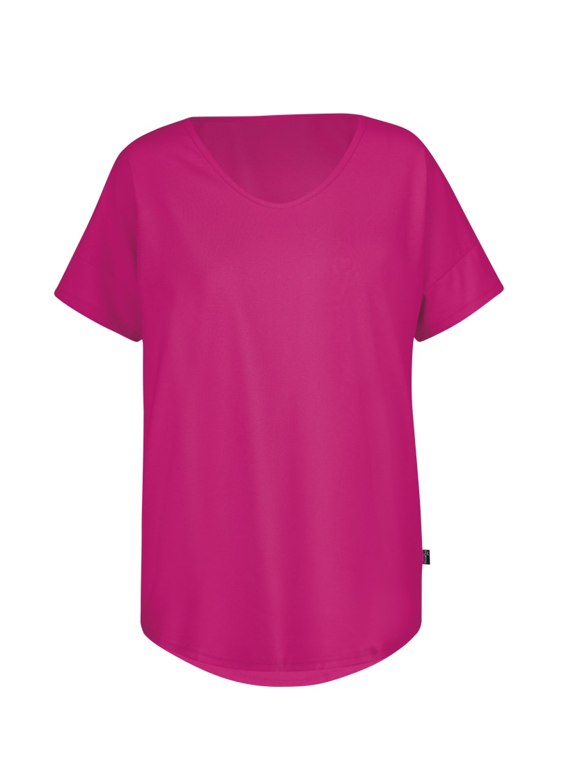 Trigema T-Shirt »TRIGEMA Oversized T-Shirt mit V-Ausschnitt«, (1 tlg.)