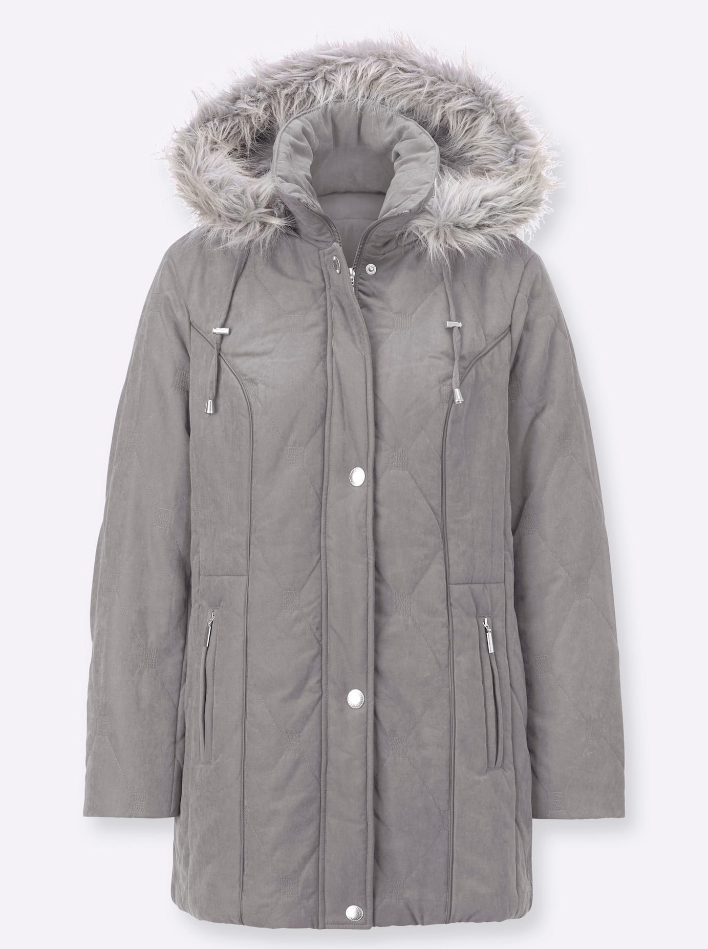 Classic Steppjacke, mit Kapuze