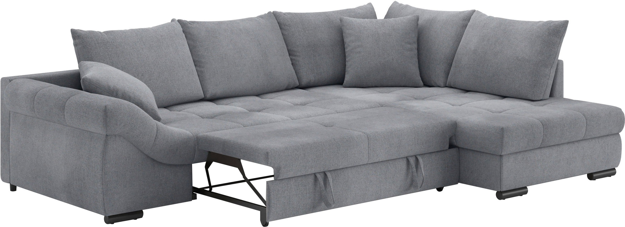 Mr. Couch Ecksofa »Allegro, L-Form«, mit Hochschläfer-Bettauszug, wahlweise mit Kaltschaum