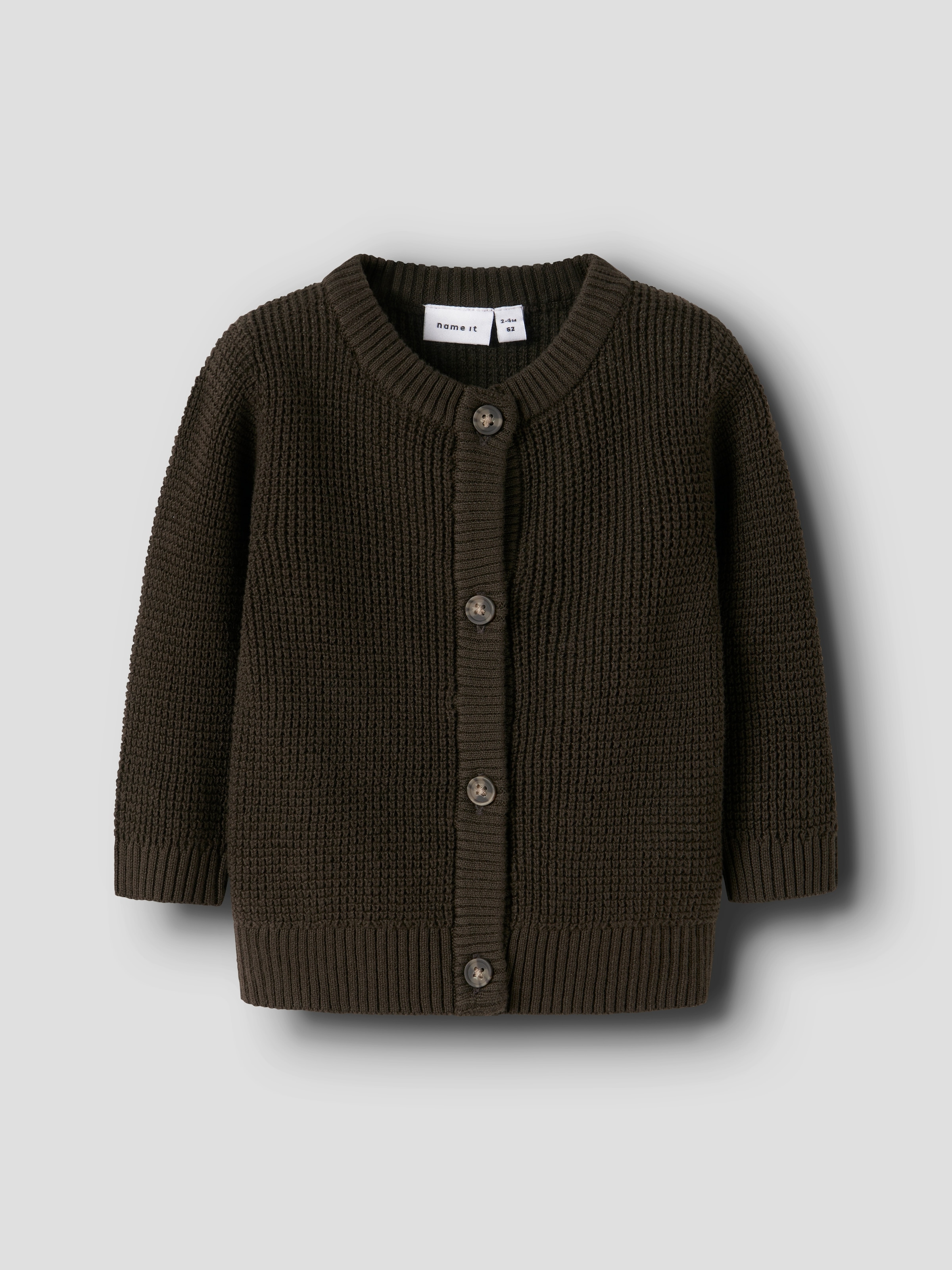 Name It Strickjacke »NBNBUBBA LS KNIT CARD NOOS«, in dezent strukturierter Qualität