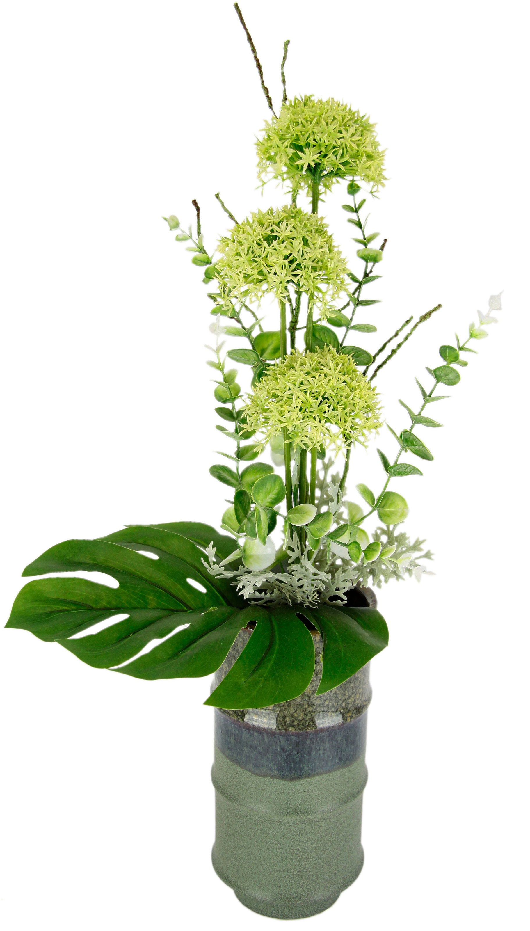 I.GE.A. Kunstblume »Allium«, In aus online Vase Jelmoli-Versand Kunstblumenarrangement shoppen exotisches | Keramik