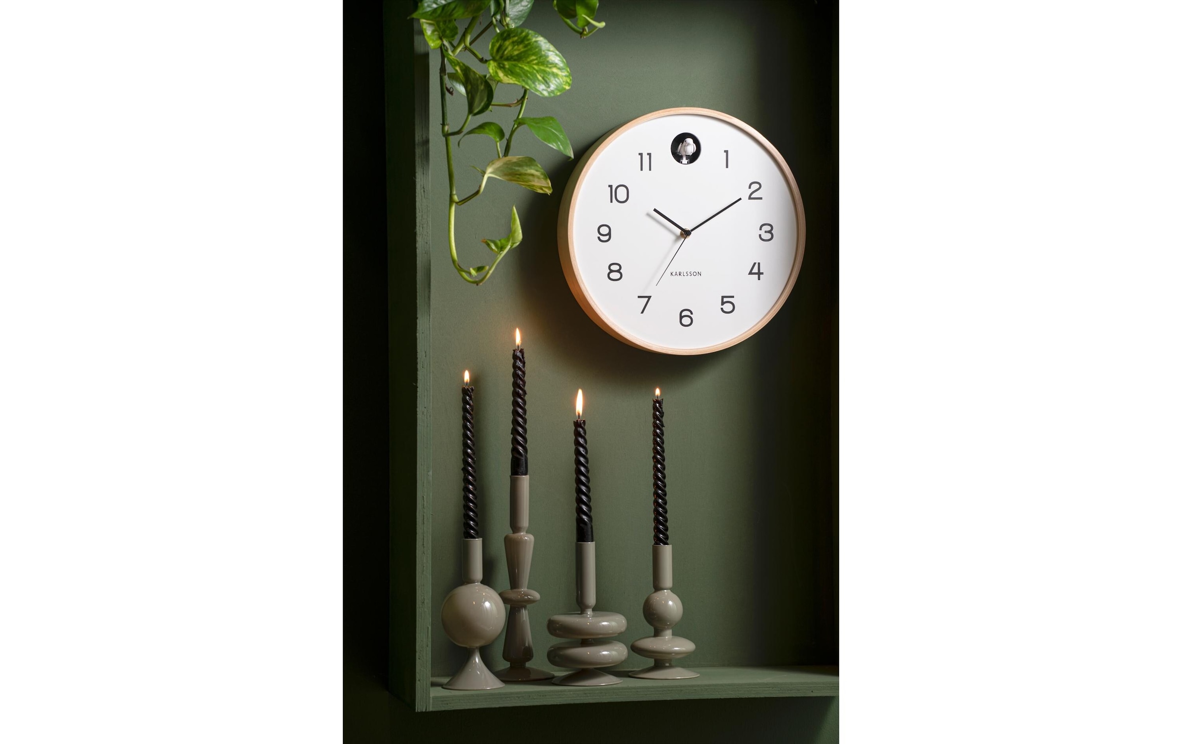 Karlsson Wanduhr »Natural Cuckoo«