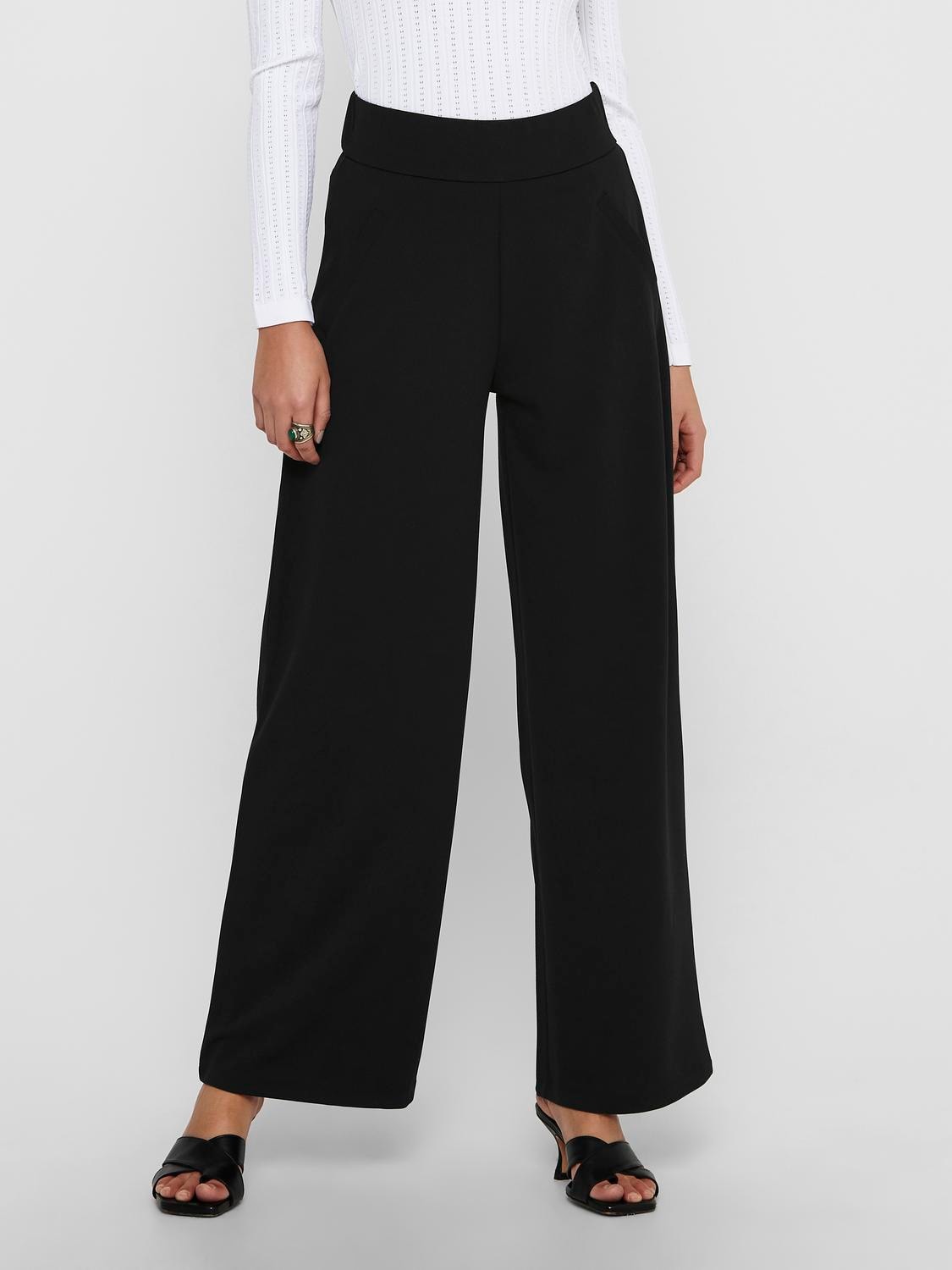 JDY Schlupfhose »JDYLOUISVILLE CATIA WIDE PANT JRS NOOS« Materialmix