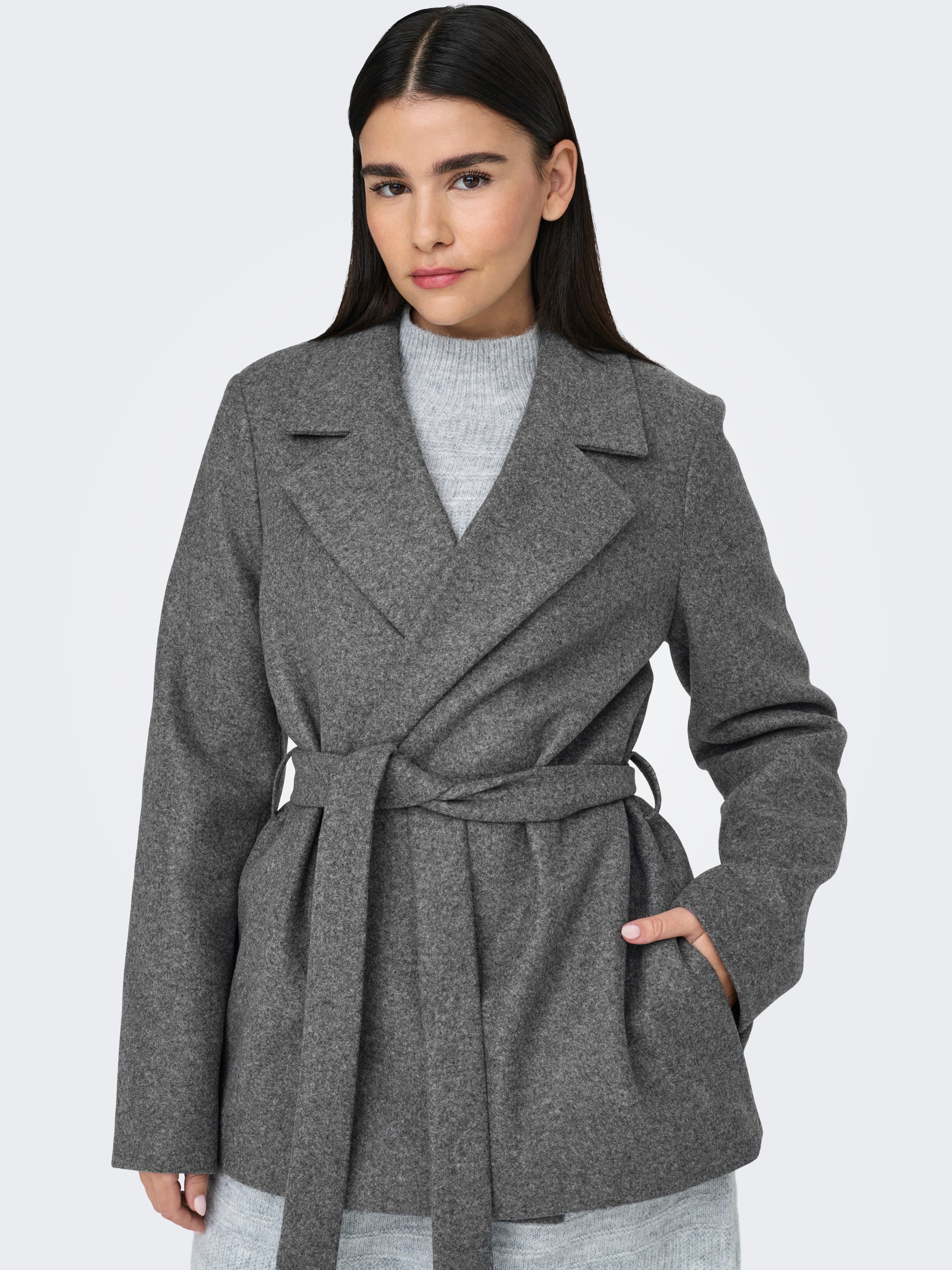 ONLY Kurzmantel »ONLALVILDA LIFE SHORT WRAP COAT OTW«