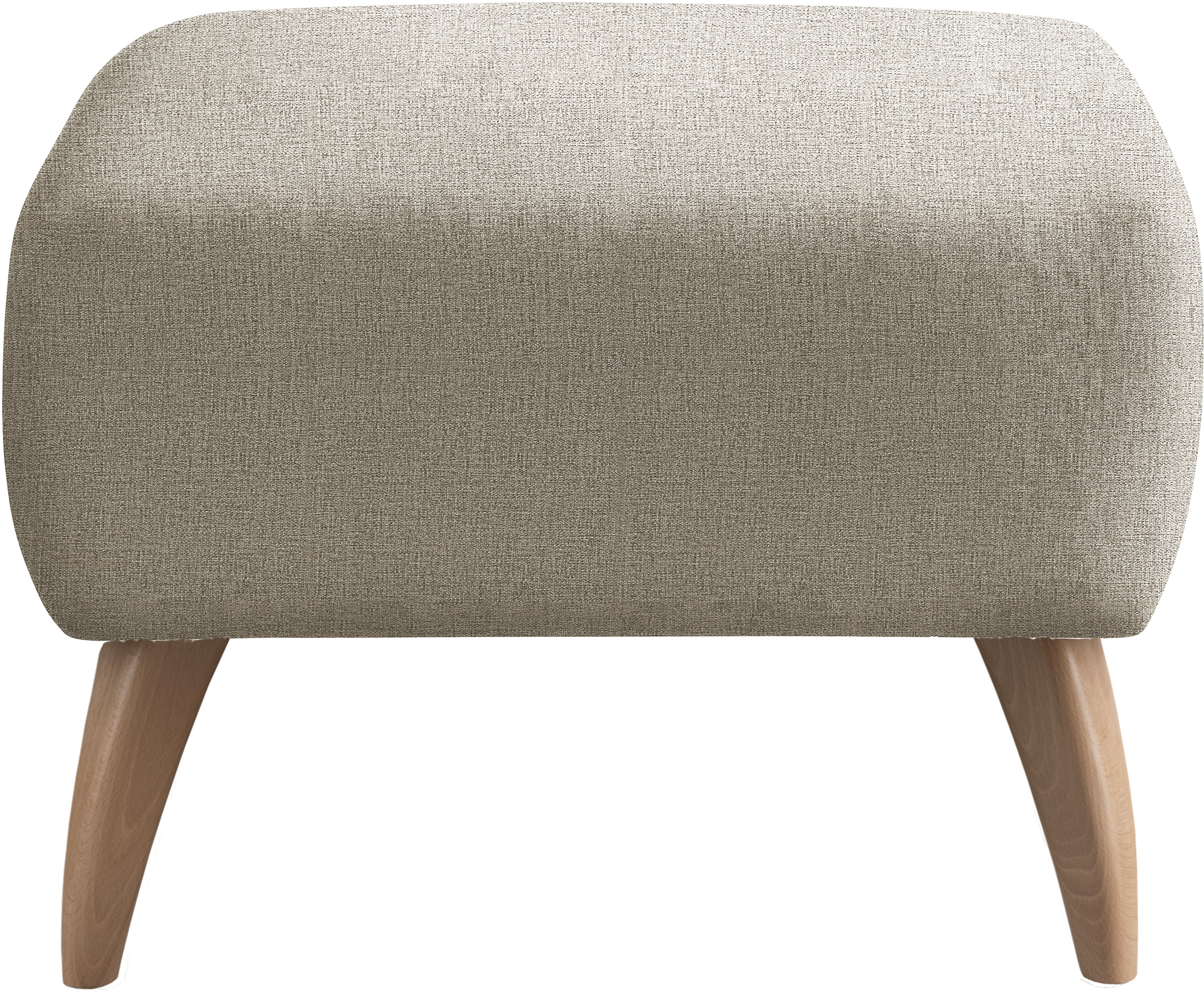 Home affaire Polsterhocker "Colori" Holzfussfarbe wählbar, verschiedene Stoffe, hochwertige Stoffqualität