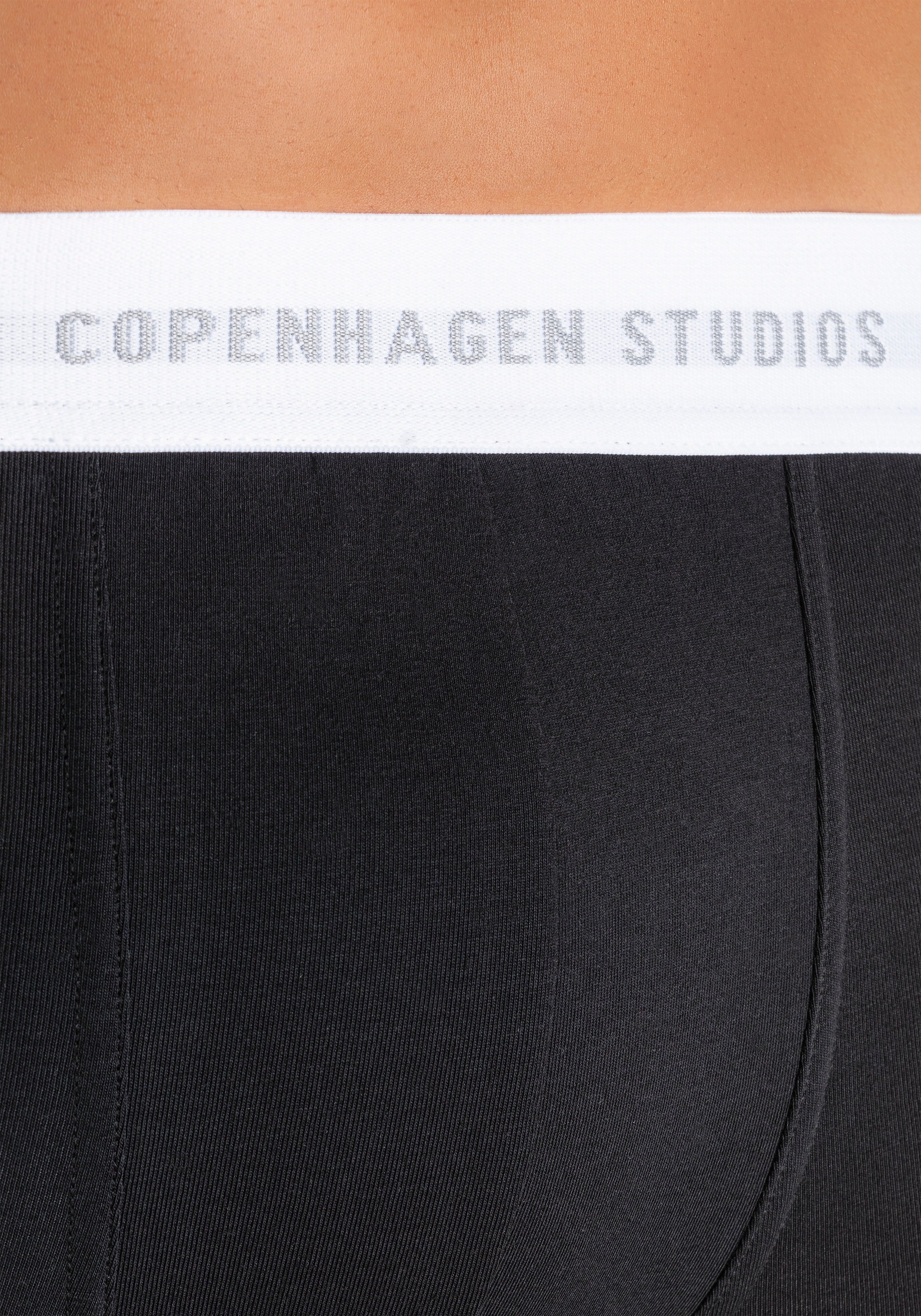 Copenhagen Studios Boxer »Boxershorts für Herren«, (Packung, 3 St., 3er Pack), mit weissem Logo-Bund