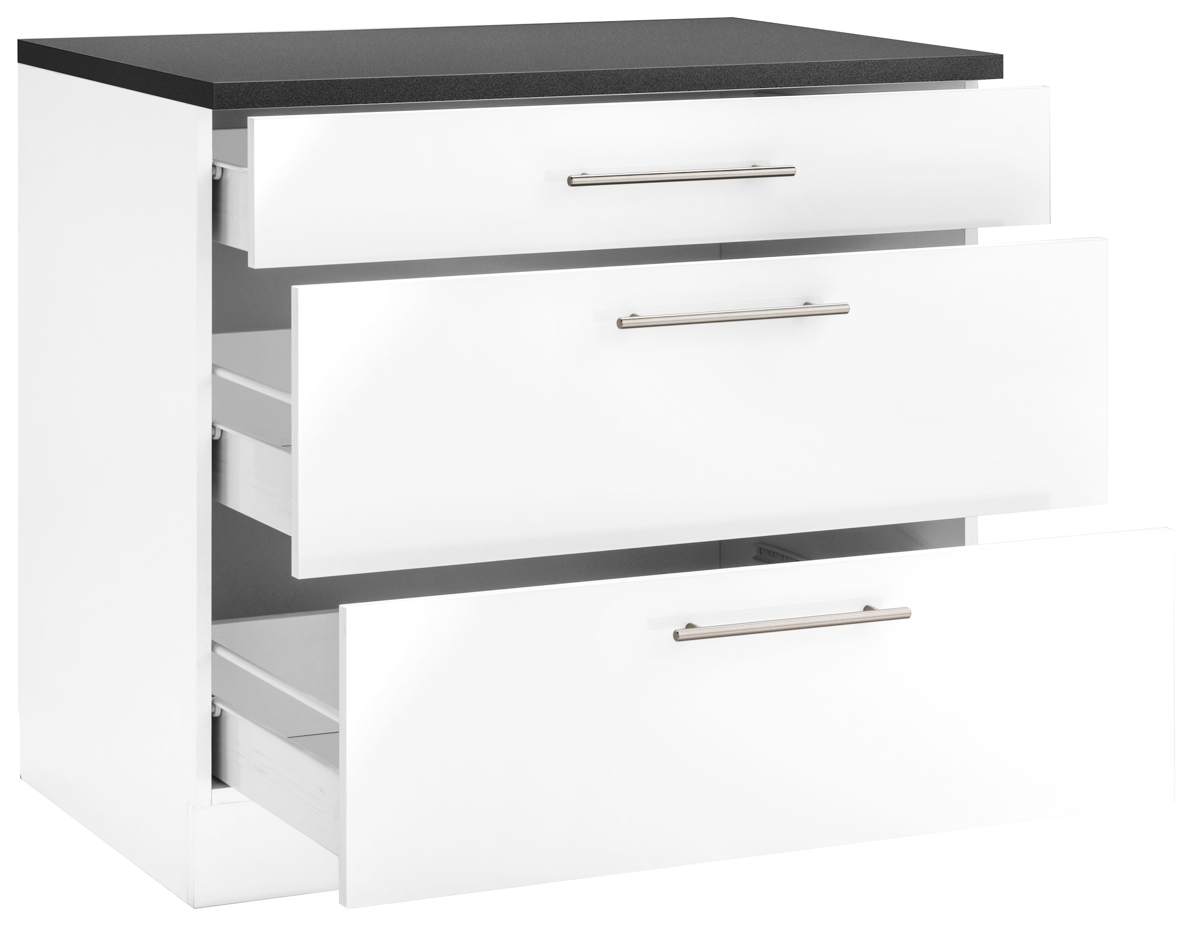 wiho Küchen Unterschrank »Cali«, 90 cm breit, mit 2 grossen Auszügen
