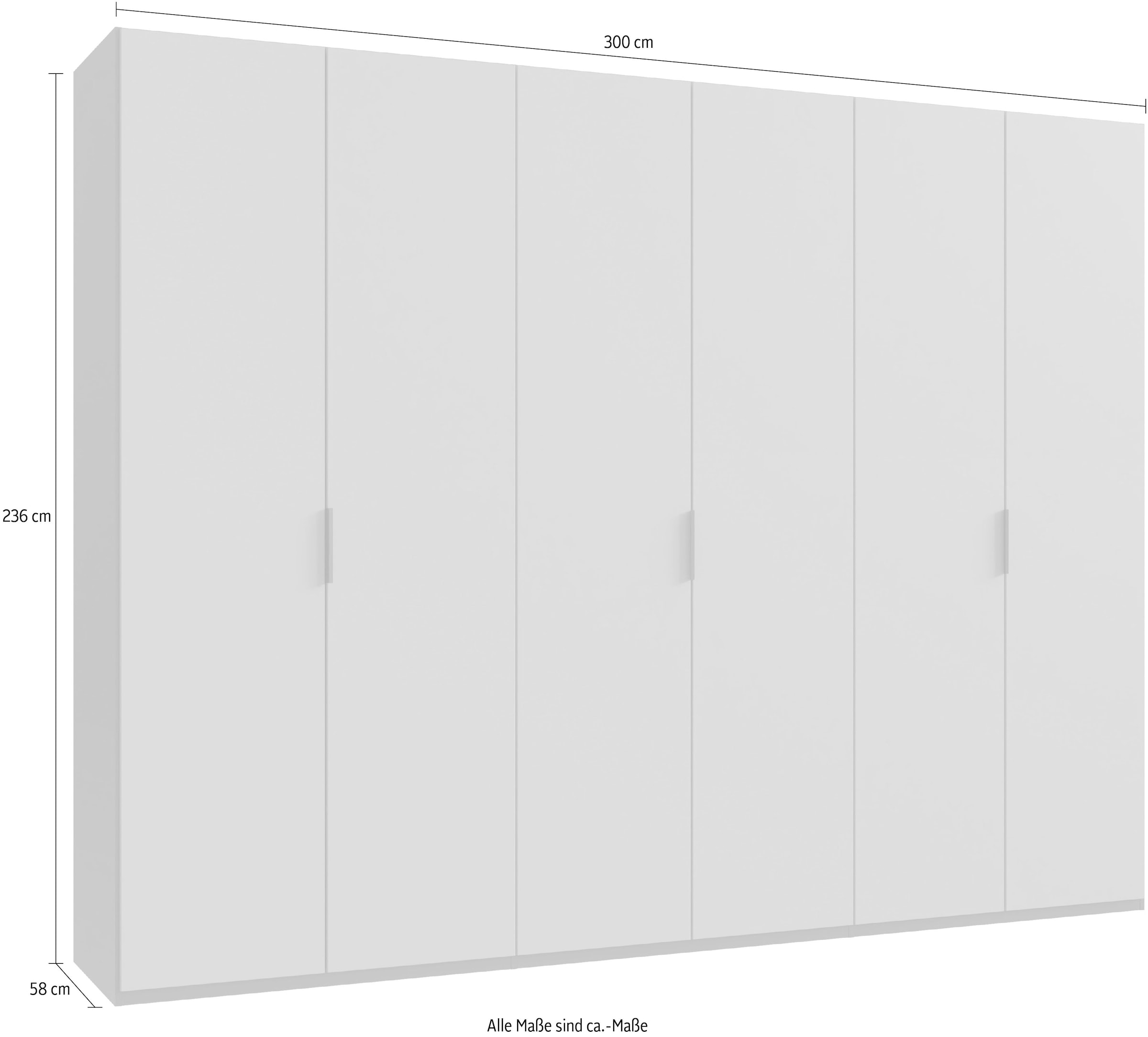Wimex Kleiderschrank »Oxford by fresh to go, in 3 Breiten, Made in Germany«, (wahlweise mit oder ohne Spiegel), mit hochwertigen Falttüren für den perfekten Überblick