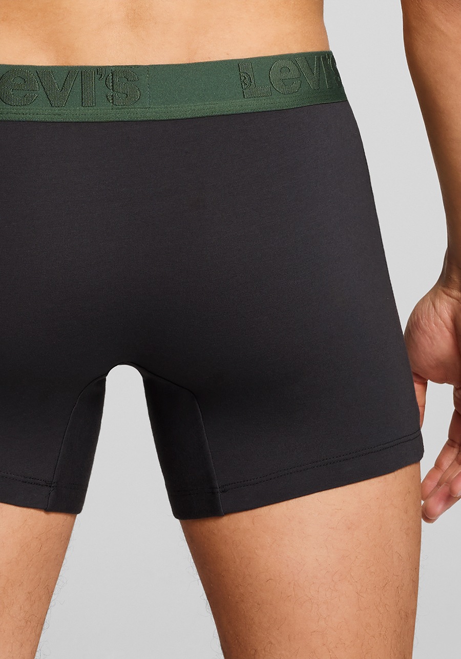 Levi's® Boxershorts »LEVIS MEN PREMIUM BOXER BRIEF 3P«, (3er Pack), mit breitem Logobund