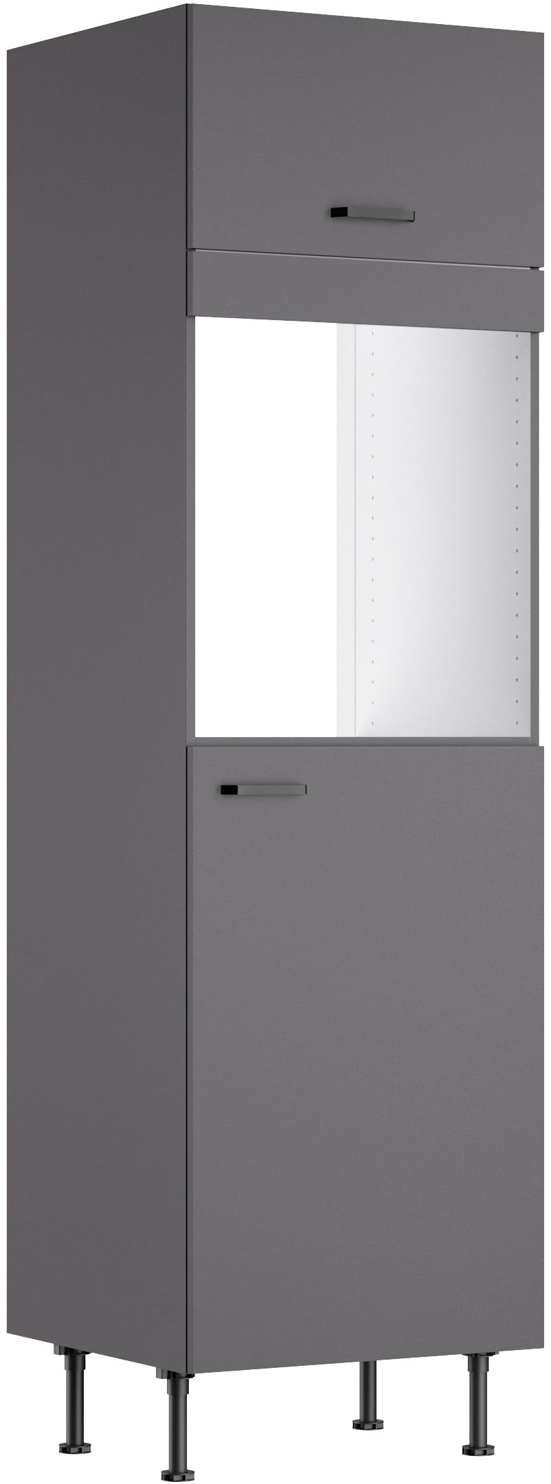 KOCHSTATION Backofen/Kühlumbauschrank "KS-Paula" 60 cm breit, 211 cm hoch, mit 1 Klappe, 1 Tür