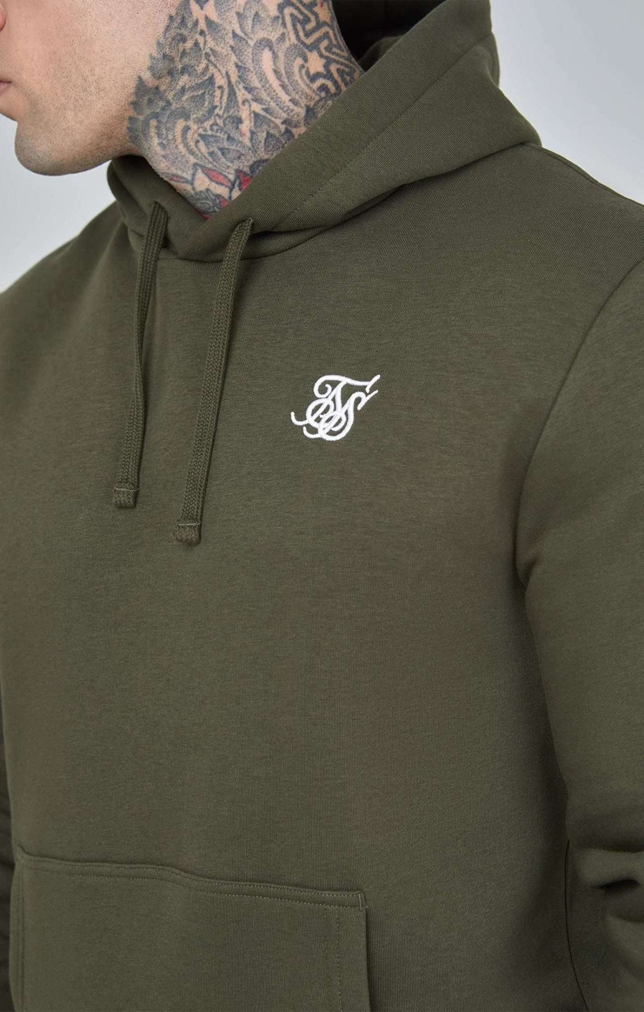 Siksilk Kapuzenpullover »Siksilk Kapuzenpullover Khaki Essential Overhead Hoodie«