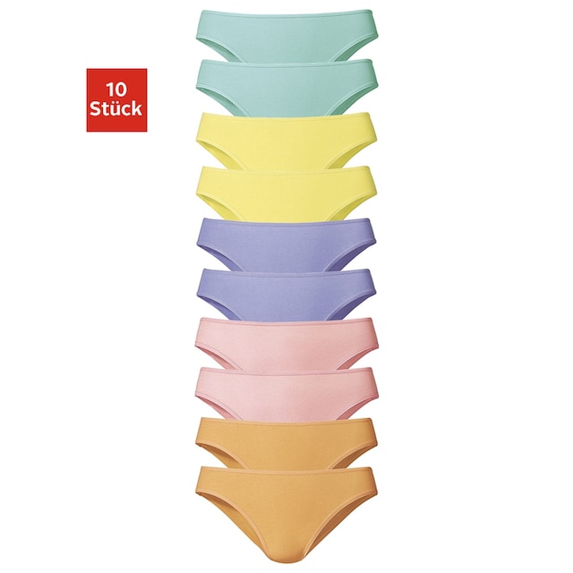 ✵ Vivance Slip, (Packung, 10 St.), schöner Basicartikel in tollen Farben -  passend für jeden Tag online entdecken | Jelmoli-Versand | Klassische Slips
