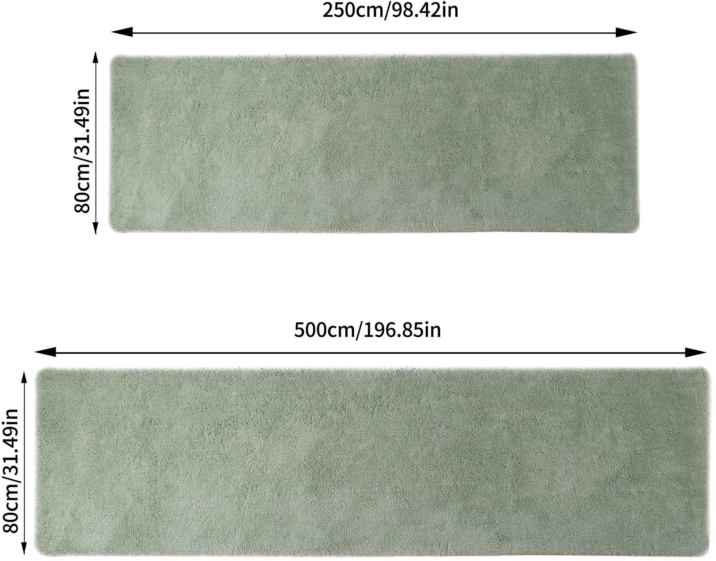 my home Hochflor-Läufer »Microfaser Teppich Magong, besonders weich, sehr feiner Flor«, rechteckig, 25 mm Höhe, uni Teppiche, Wohnzimmer, Schlafzimmer, Kinderzimmer, Flur, Brücke