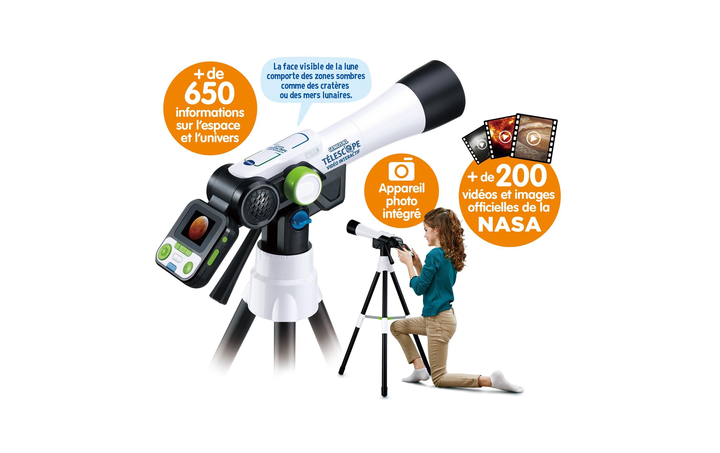 Vtech® Teleskop »Genius XL Téléscope Vidéo interactif -FR-«