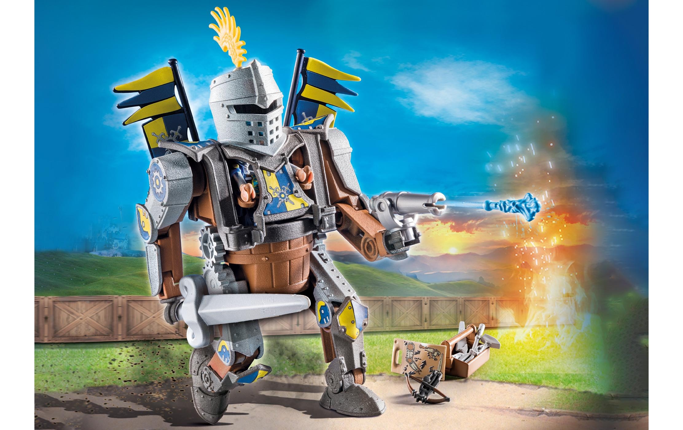 Playmobil® Spielbausteine »Novelmore Kampfroboter 71300«, (58 St.)