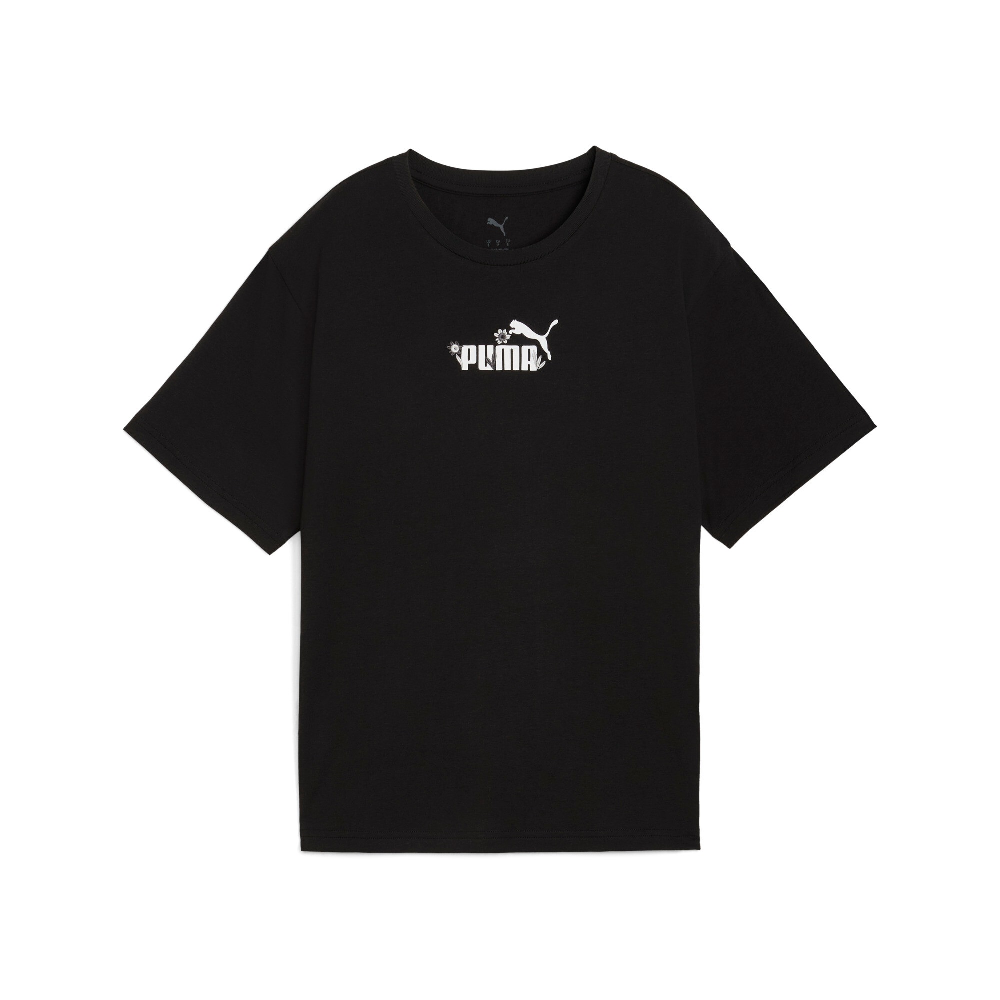 PUMA T-Shirt »ESS NATURE 2.0 RELAXED TEE« mit Print-Applikation, Kurzarmdesign, Rundhalsausschnitt