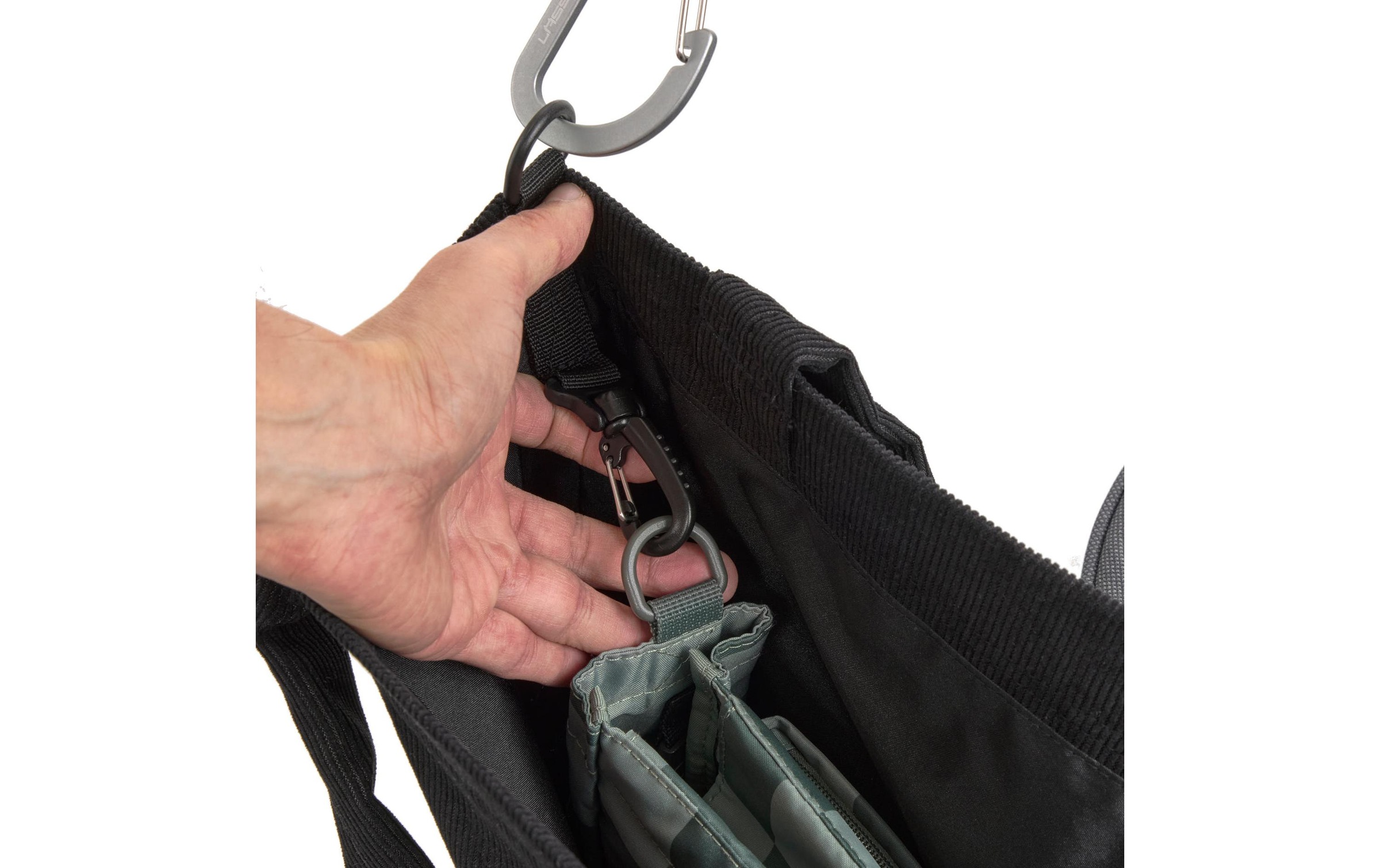 LÄSSIG Wickeltasche »Mix Shopper Cord Schwarz«