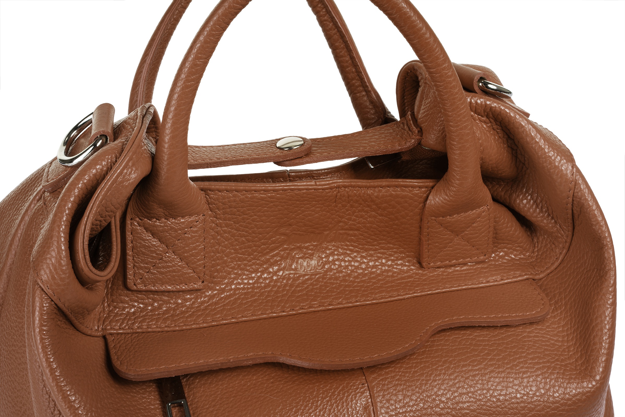Samantha Look Henkeltasche, echt Leder, Made in Italy