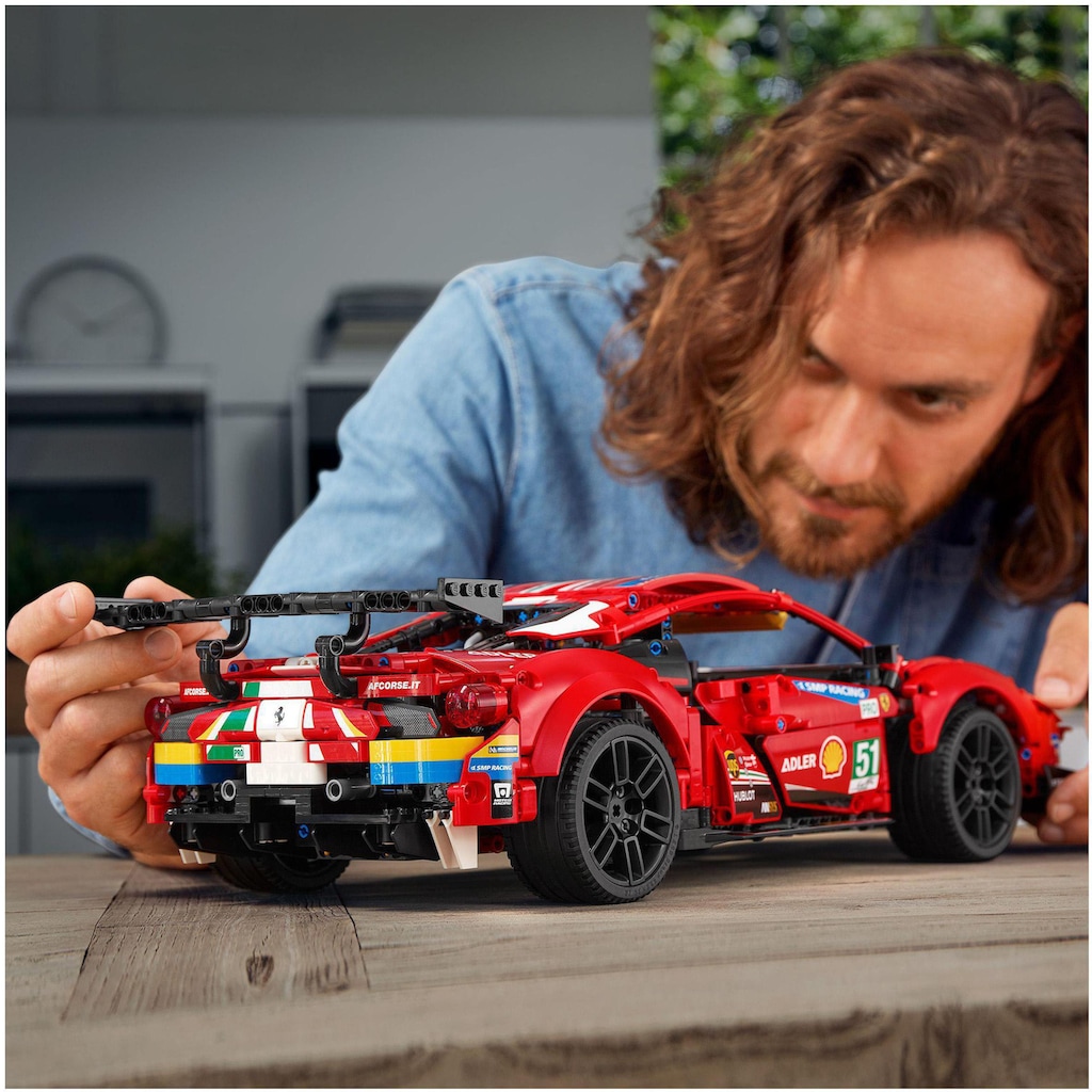 LEGO® Konstruktionsspielsteine »Ferrari 488 GTE “AF Corse #51” (42125), LEGO® Technic«, (1682 St.)