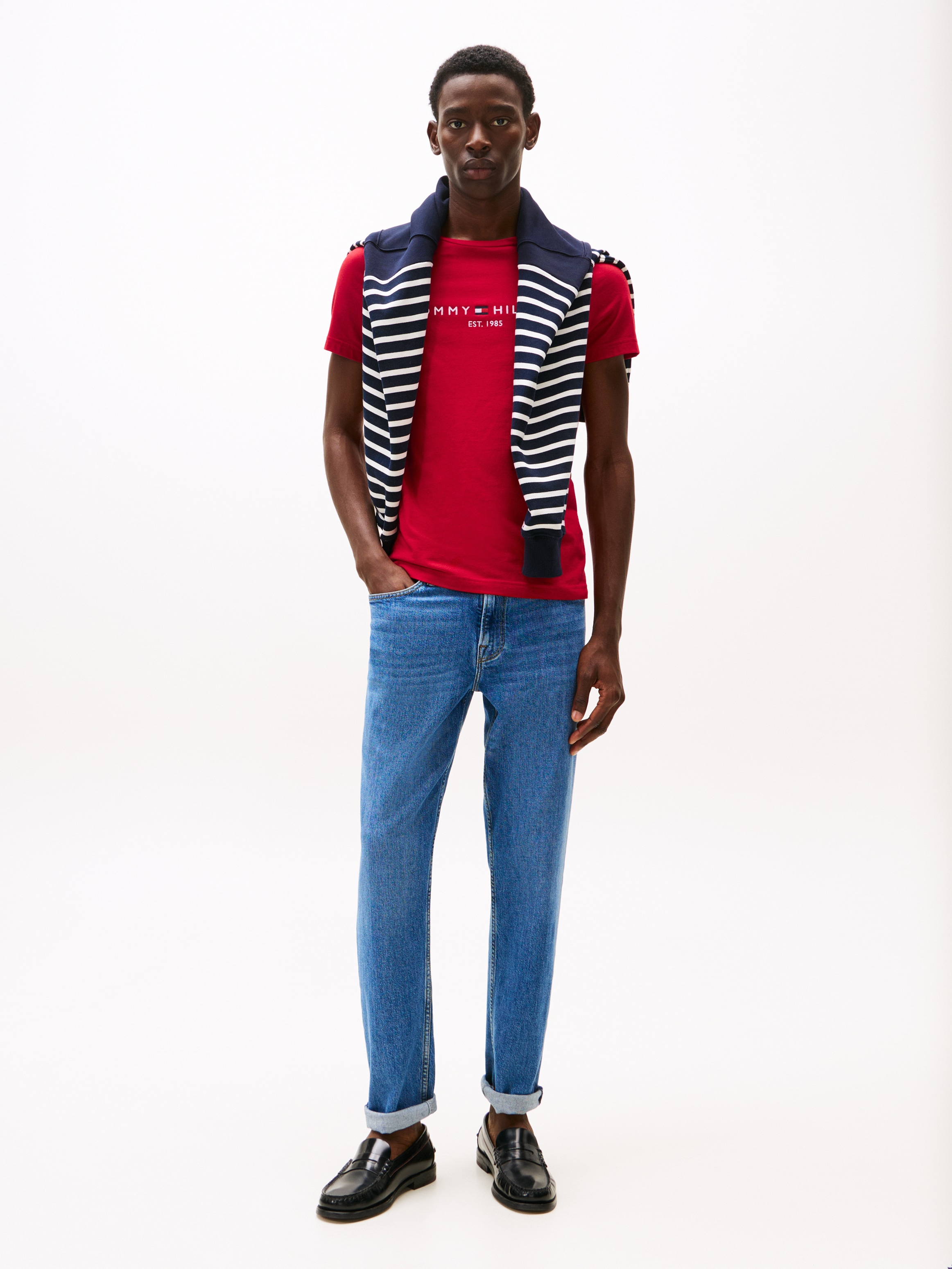 Tommy Hilfiger T-Shirt »TOMMY LOGO TEE«, aus reiner Baumwolle