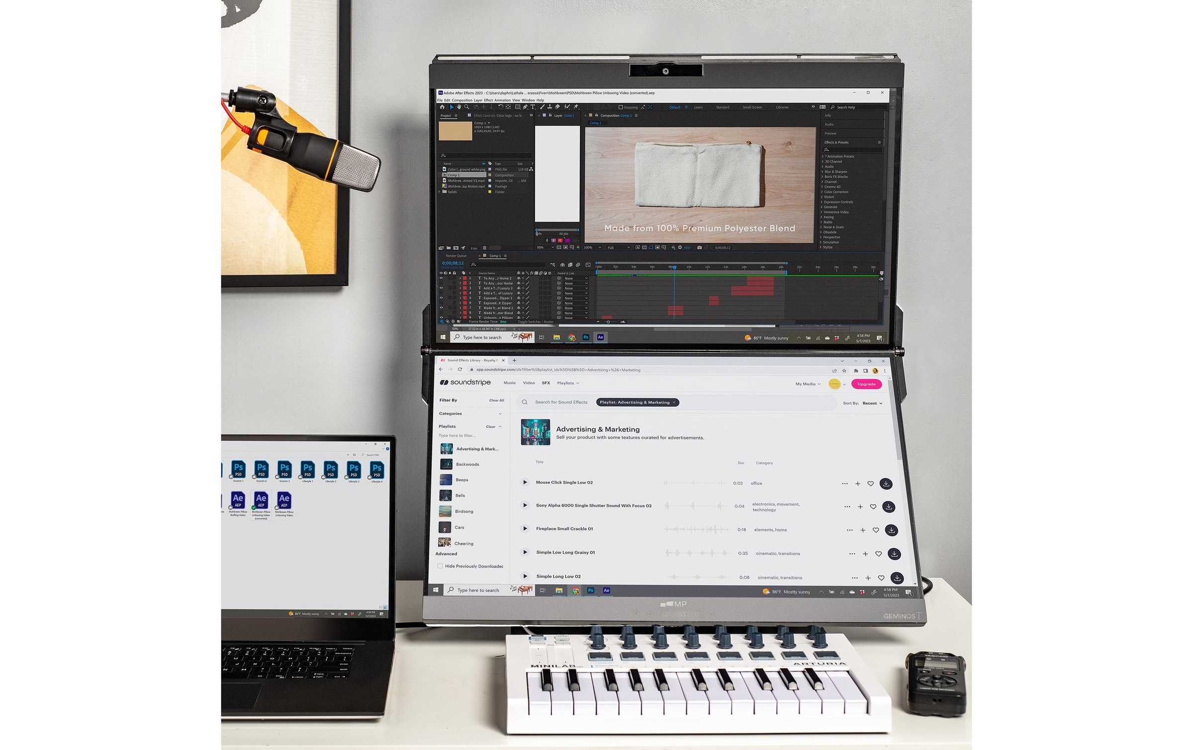 Mobile Pixels LCD-Monitor »Geminos T«, 60,72 cm/24 Zoll, 1920 x 1080 px, Full HD, 60 Hz