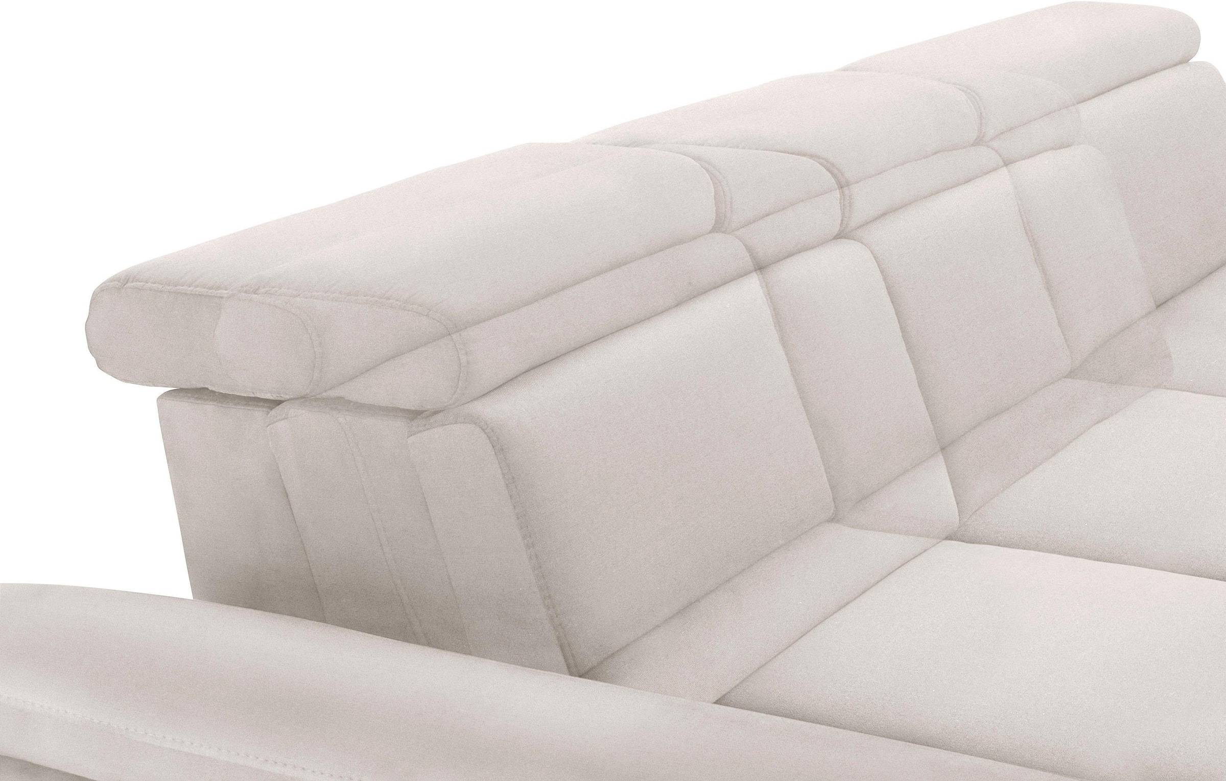 sit&more Ecksofa »Scorpio L-Form«, inklusive Sitztiefenverstellung, wahlweise mit Kopfverstellung