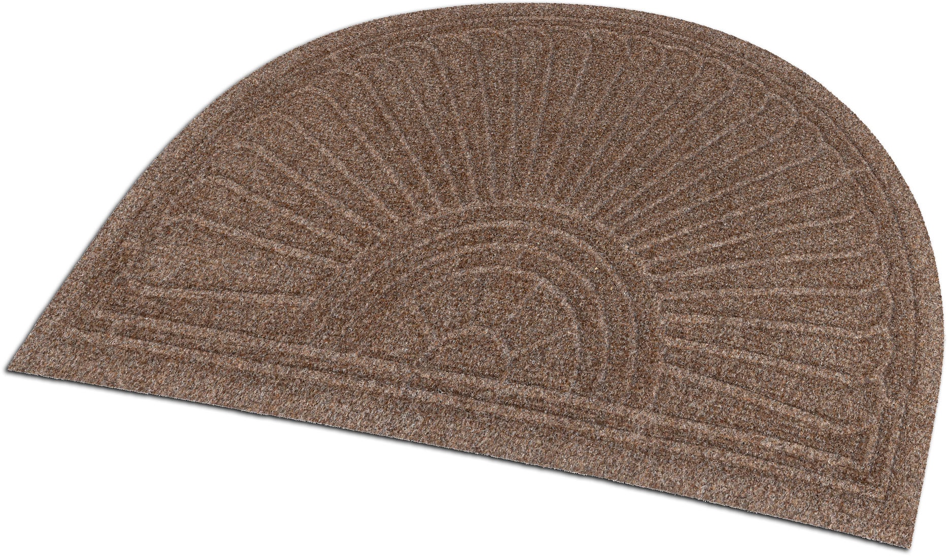 wash+dry by Kleen-Tex Fussmatte »DUNE Halfmoon taupe«, rechteckig, 8 mm Höhe, Schmutzfangmatte, rutschhemmend, In- und Outdoor geeignet, waschbar
