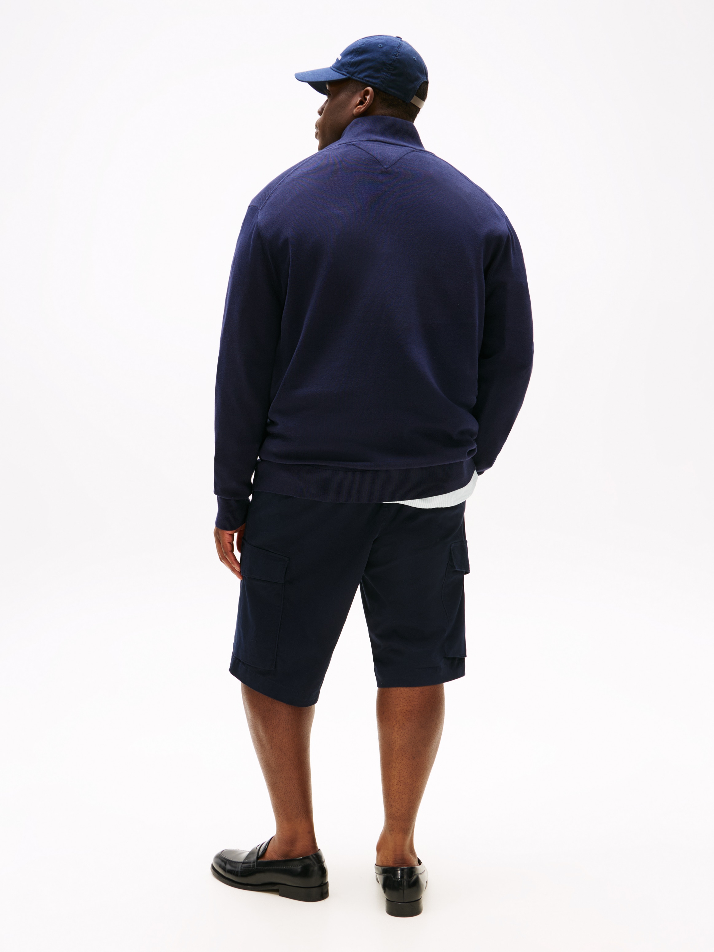 Tommy Hilfiger Big & Tall Stehkragenpullover »BT-ESSENTIAL COTTON ZIP MOCK-B«, Grossen Grössen