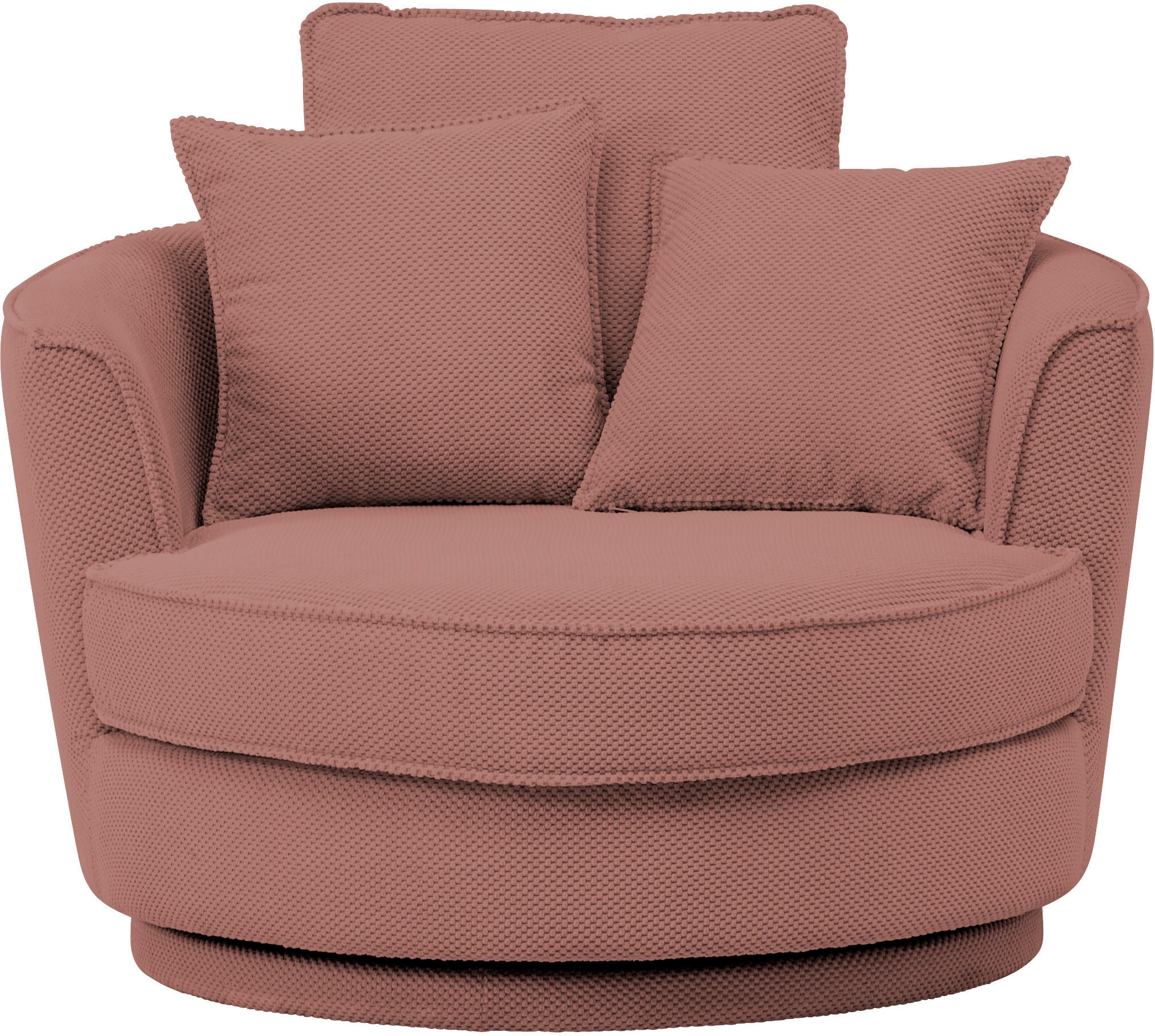 Leonique Drehsessel »MAISIE, Love Seat XXL, Lese-Sessel BIG-«, Sessel in MEGA CORD u. Web-Velours, 360 Grad drehbar