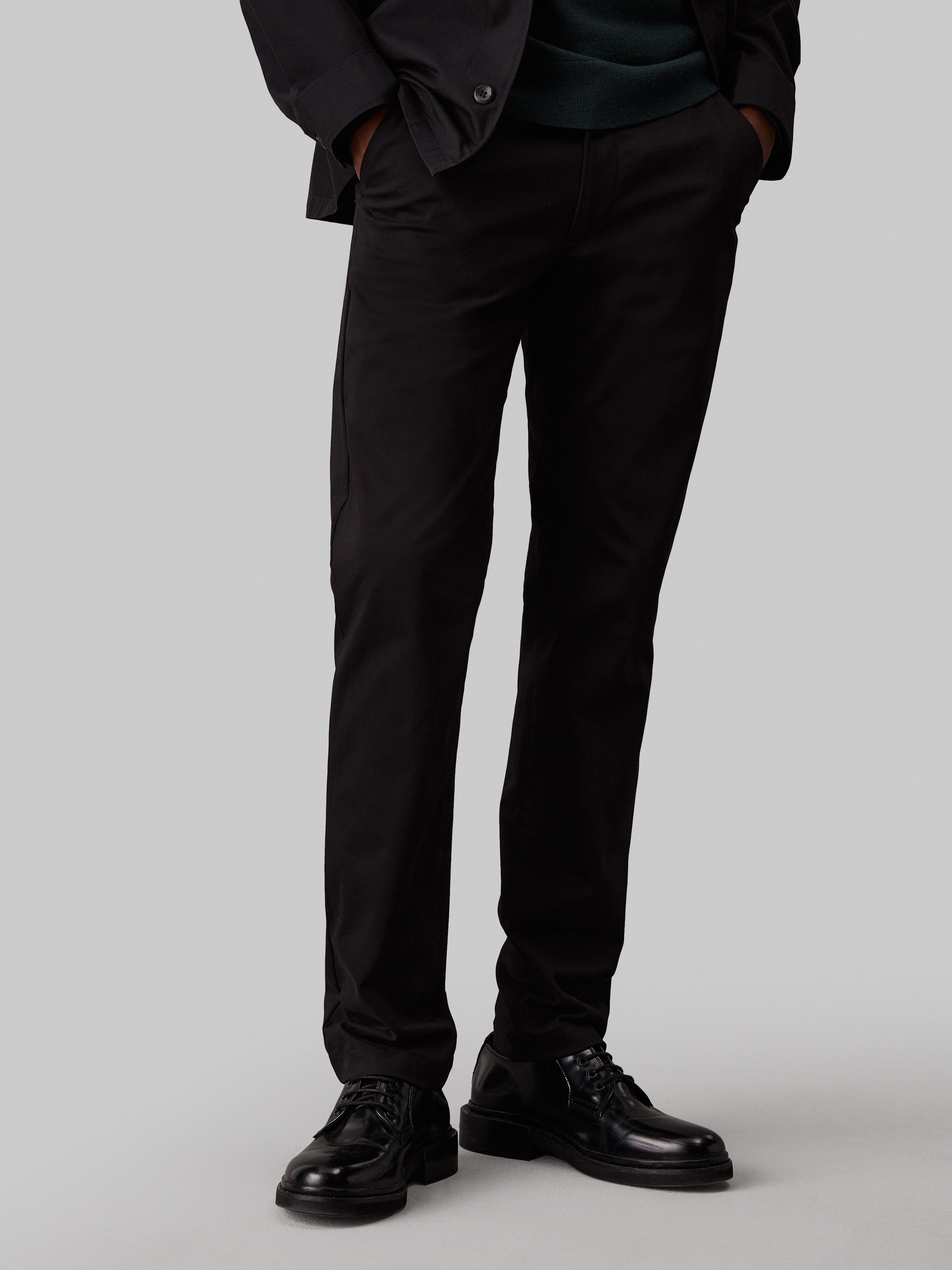 Calvin Klein Chinohose »SATEEN STRETCH SLIM CHINO«, mit Logopatch