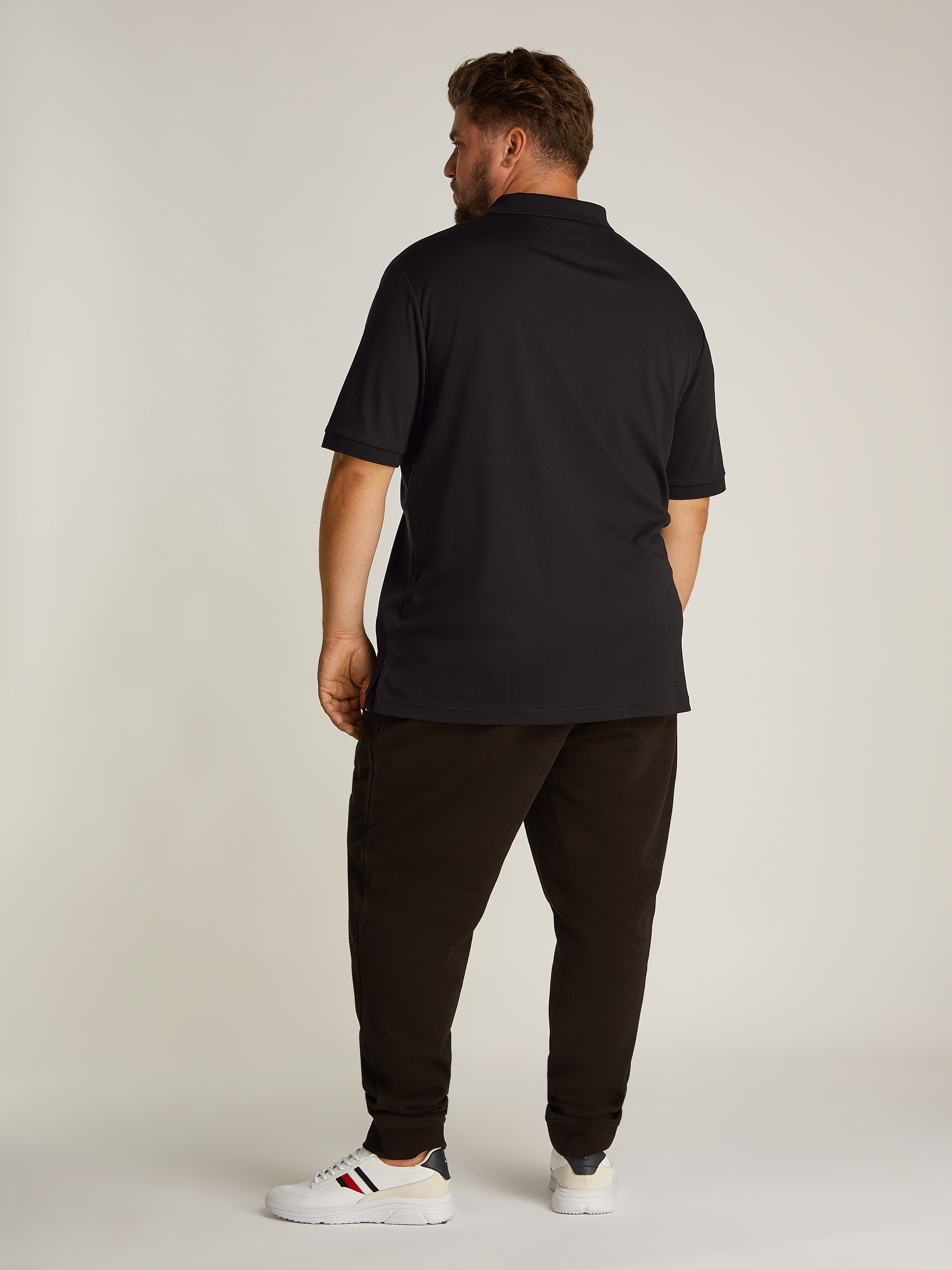 Tommy Hilfiger Big & Tall Poloshirt »BT-LIQUID COTTON ESSENTIAL POL-B«, in Grossen Grössen, Logostickerei