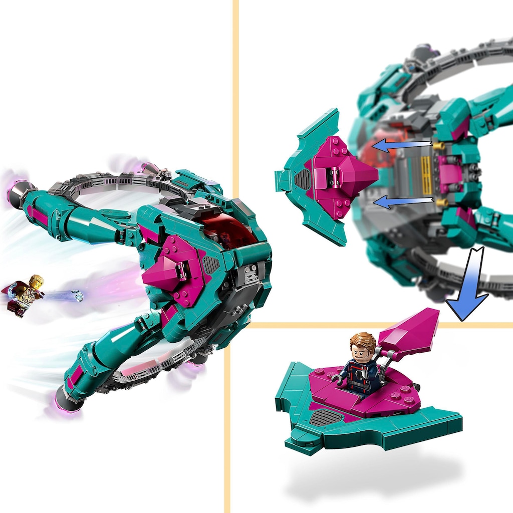 LEGO® Konstruktionsspielsteine »Das neue Schiff der Guardians (76255), LEGO® Marvel«, (1108 St.)