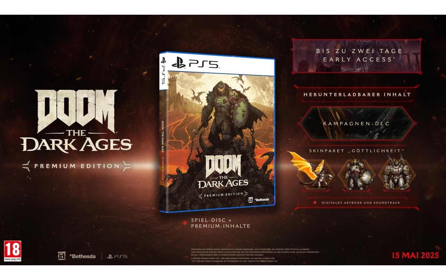 Spielesoftware »GAME DOOM: The Dark Ages – Premium Edition«, PlayStation 5