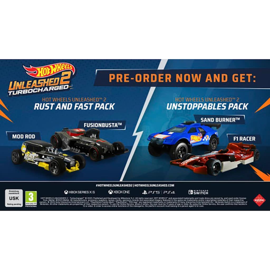 Milestone Spielesoftware »Hot Wheels Unleashed 2 Turbocharged Day One Edition«, PlayStation 4