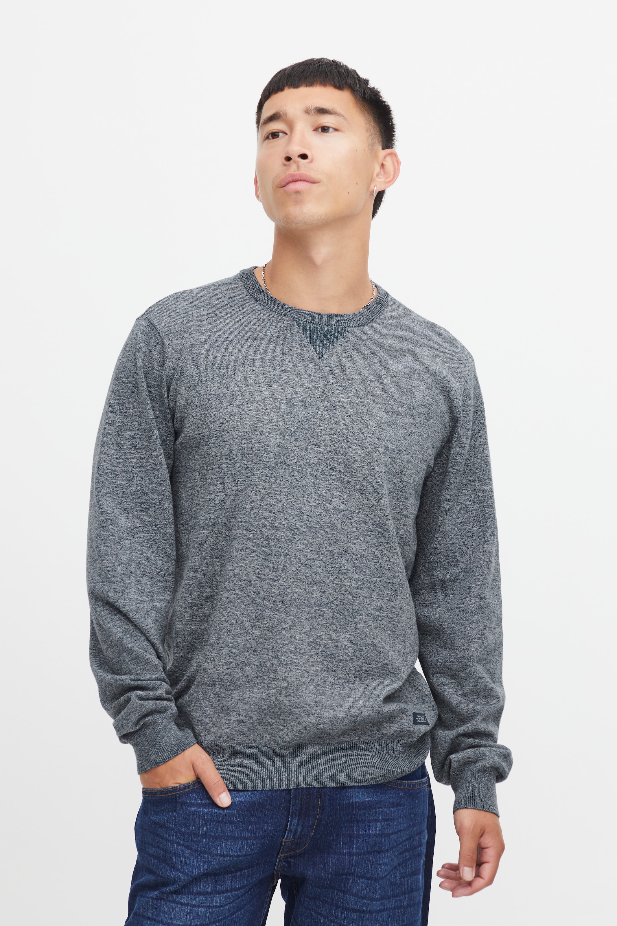 Blend Rundhalspullover "Pullover" Kunstfaser