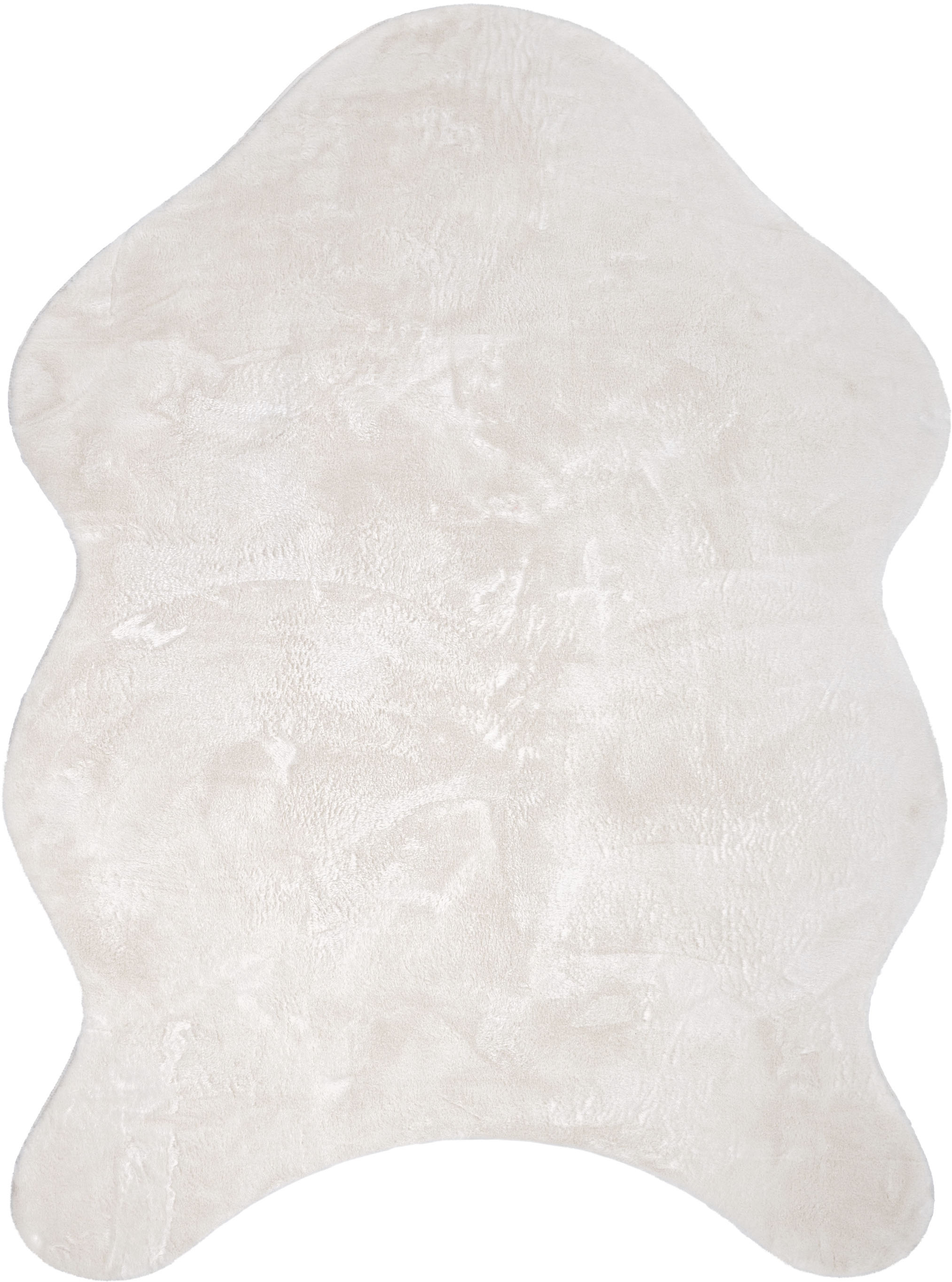 Paco Home Fellteppich »Pelt 640« fellförmig 16 mm Höhe Kunstfell, Uni Farben, sehr weicher Flor