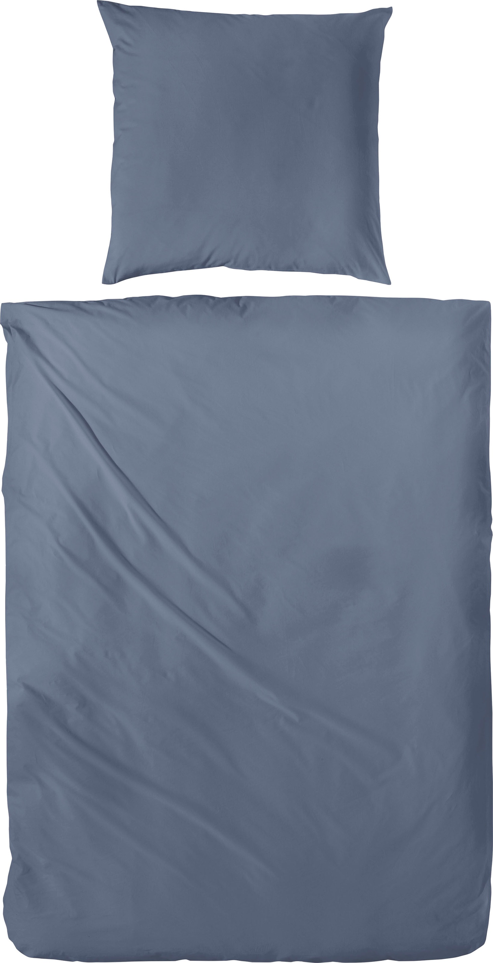 Primera Bettwäsche "Uni Luxus-Satin in Gr. 135x200, 155x220 oder 200x200 cm" 2 Stk. Bettwäsche aus Baumwolle, unifarbene Bettwäsche mit Reißverschluss